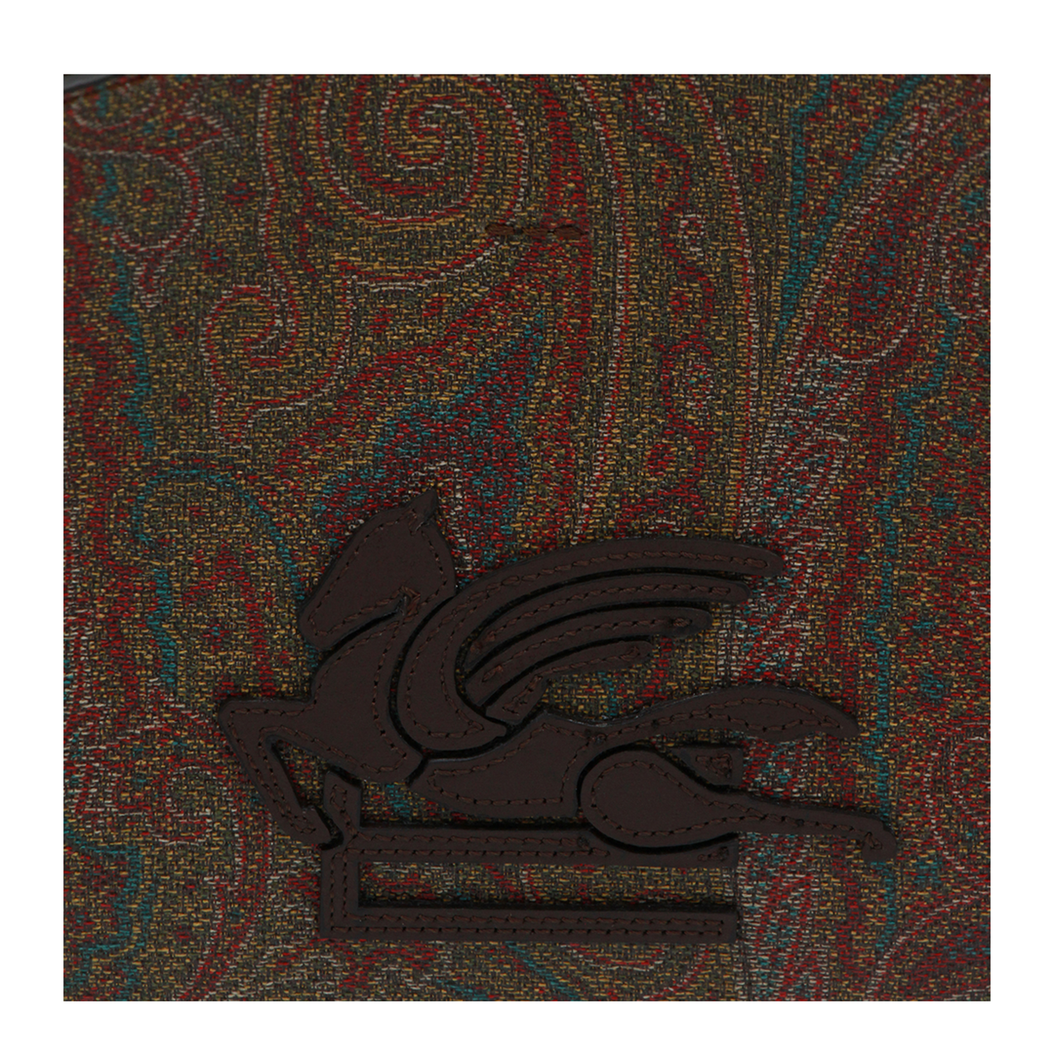Libra Small Coated Paisley Tote Bag - Brown - Image 8