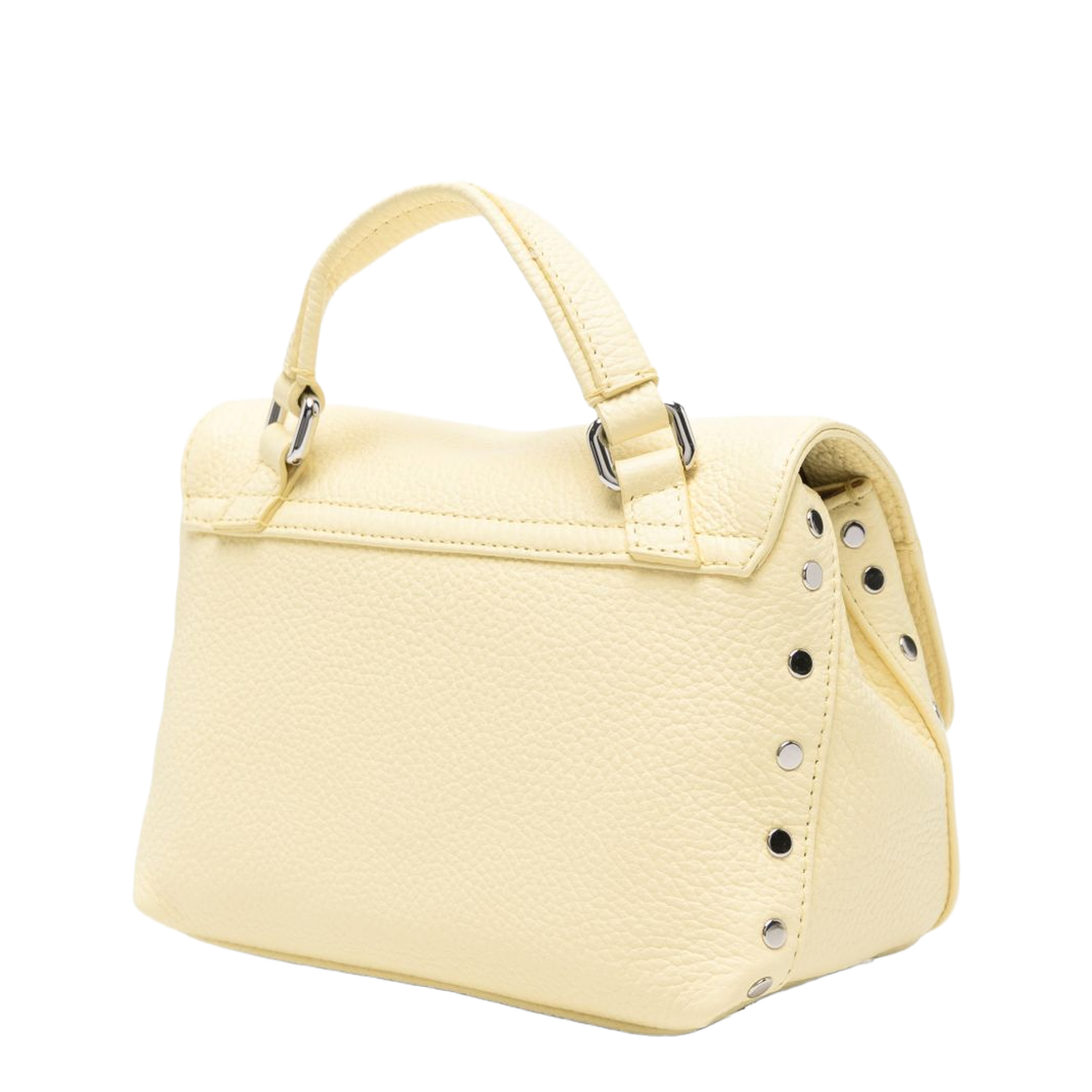 Postina Daily Baby Calfskin Top Handle Bag - Yellow Zibibbo di Pantelleria - Image 3