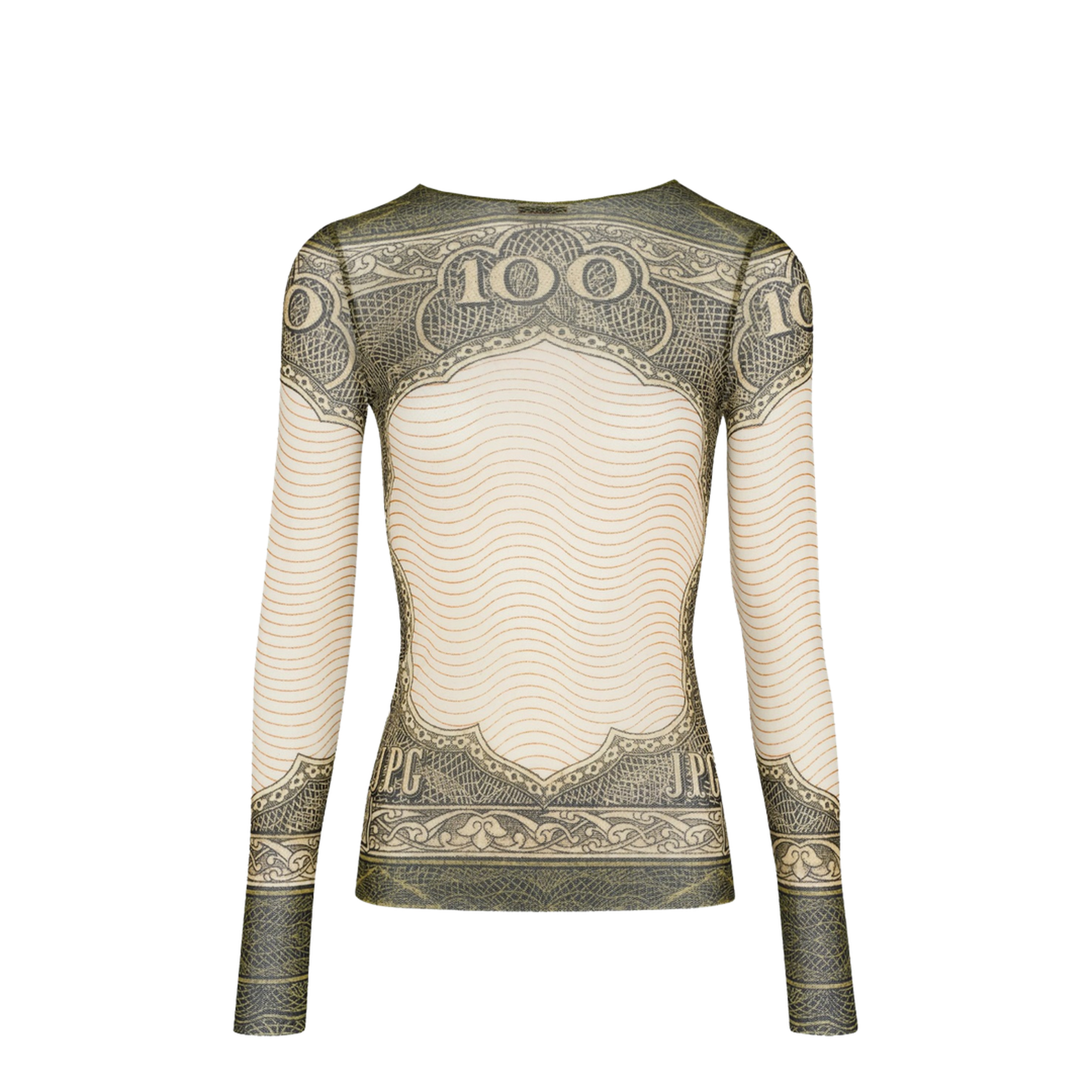 Top With Cartouche Print - Image 2