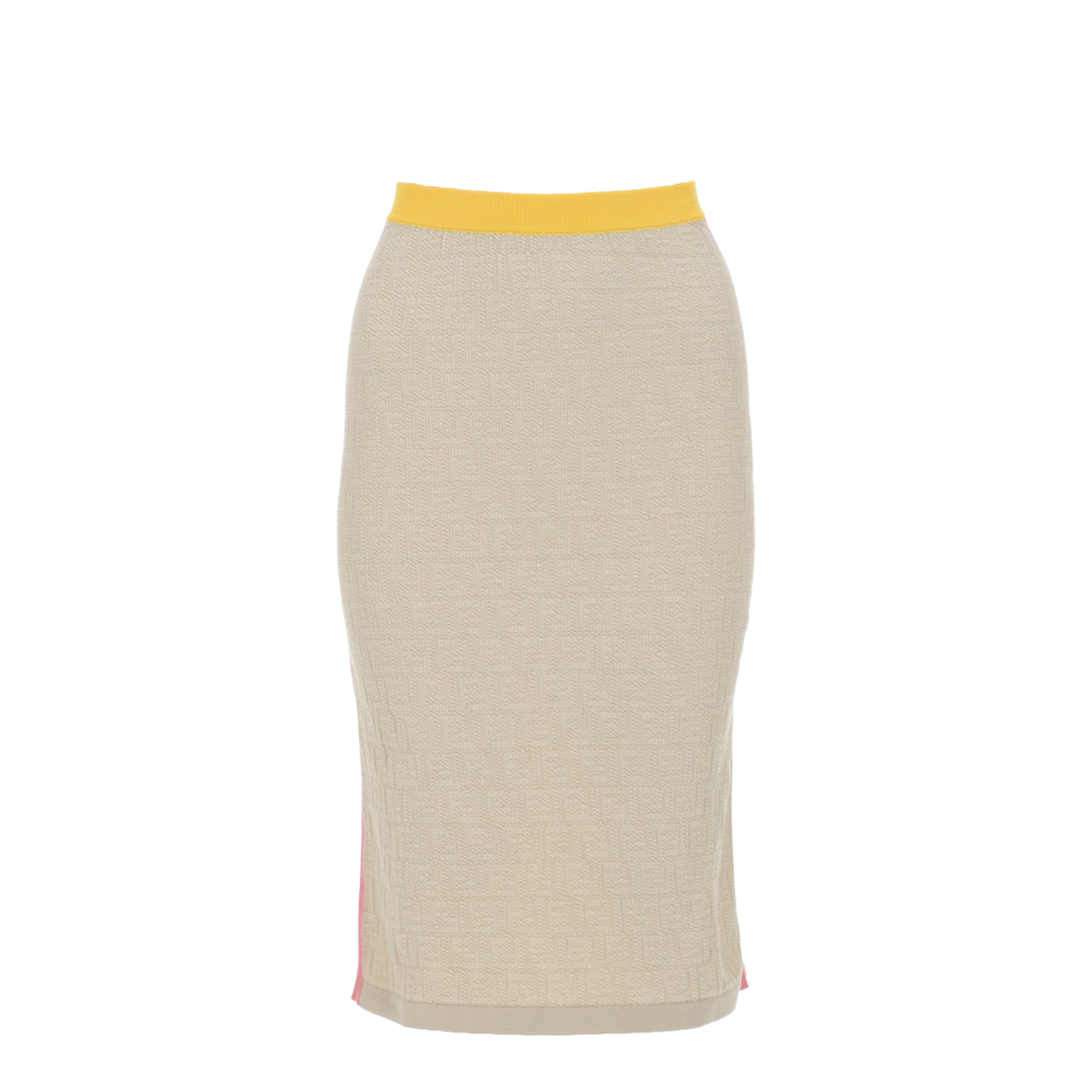 Light Beige Cotton And Silk Skirt - Image 1