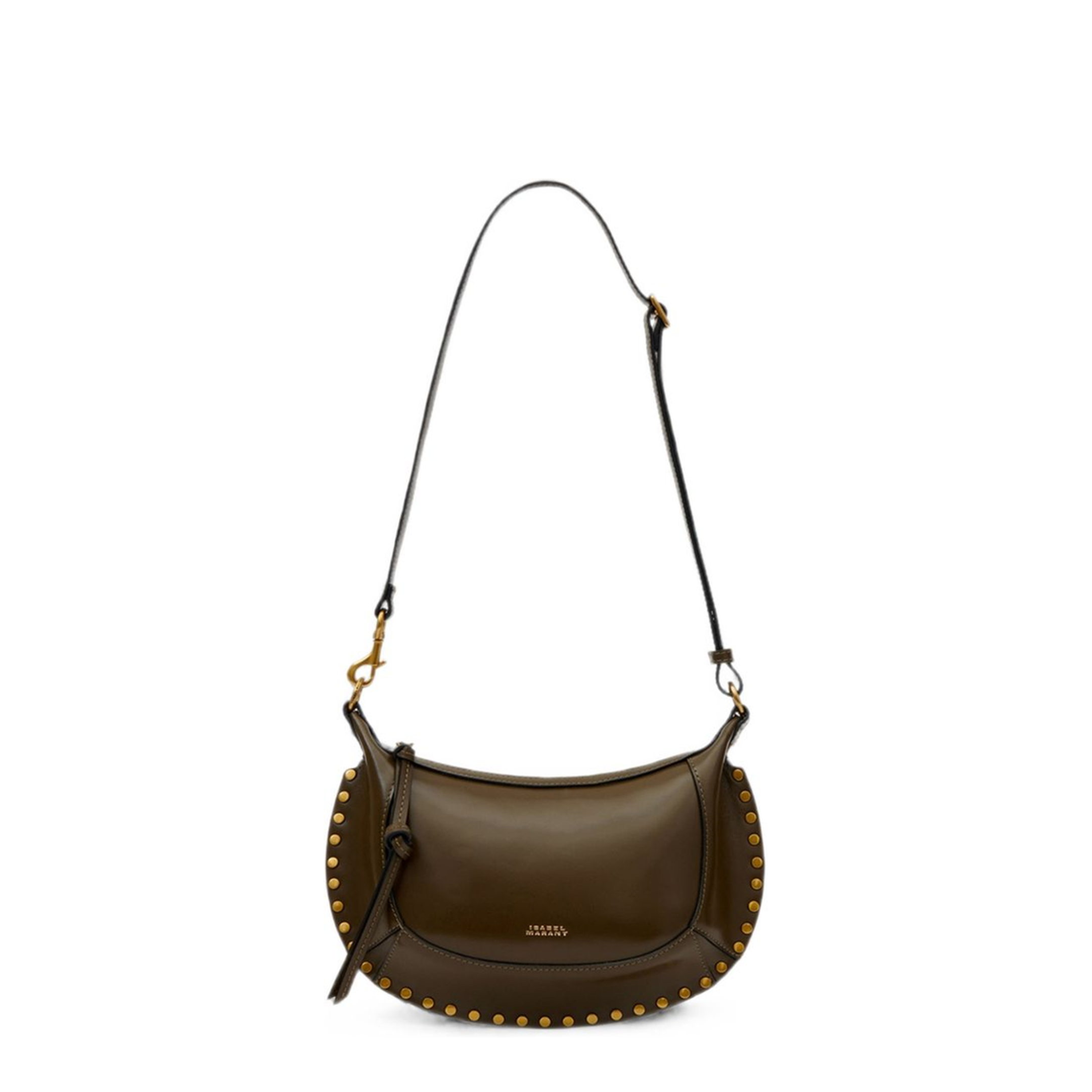 Oskan Moon Calfskin Shoulder Bag - Brown - Image 5