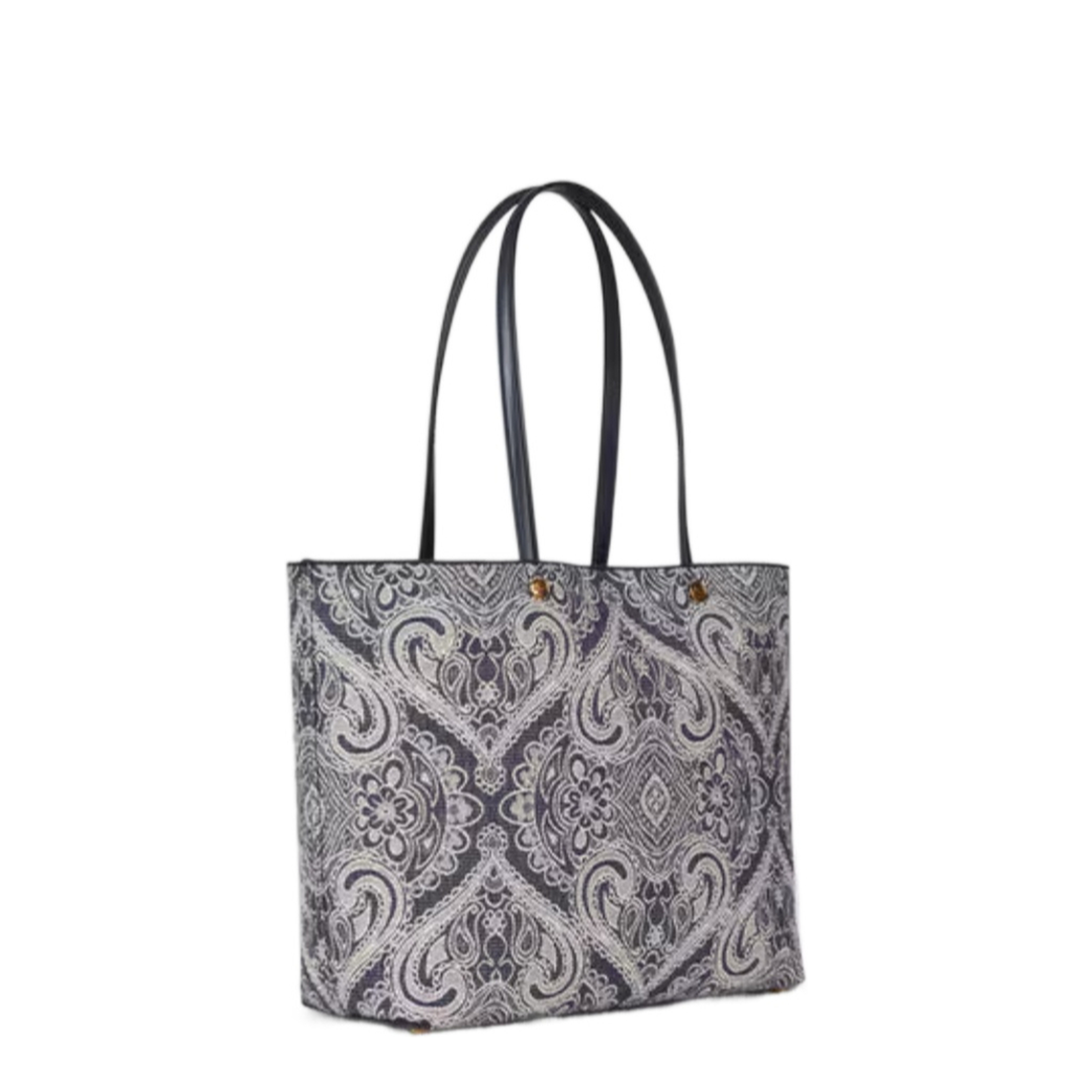 Essential Medium Jacquard Denim Tote Bag - Blue - Image 2