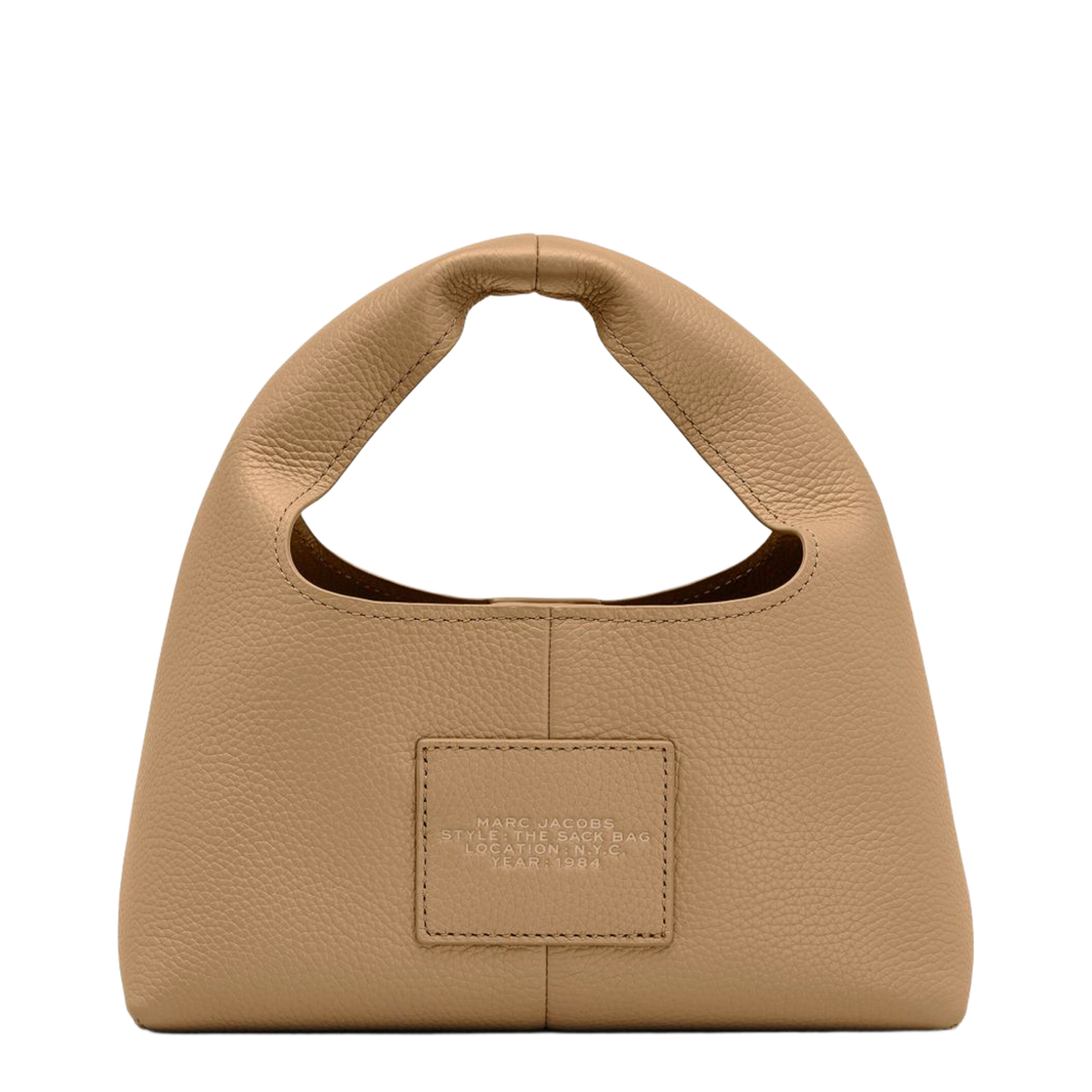 Beige Leather Handbag - Image 2