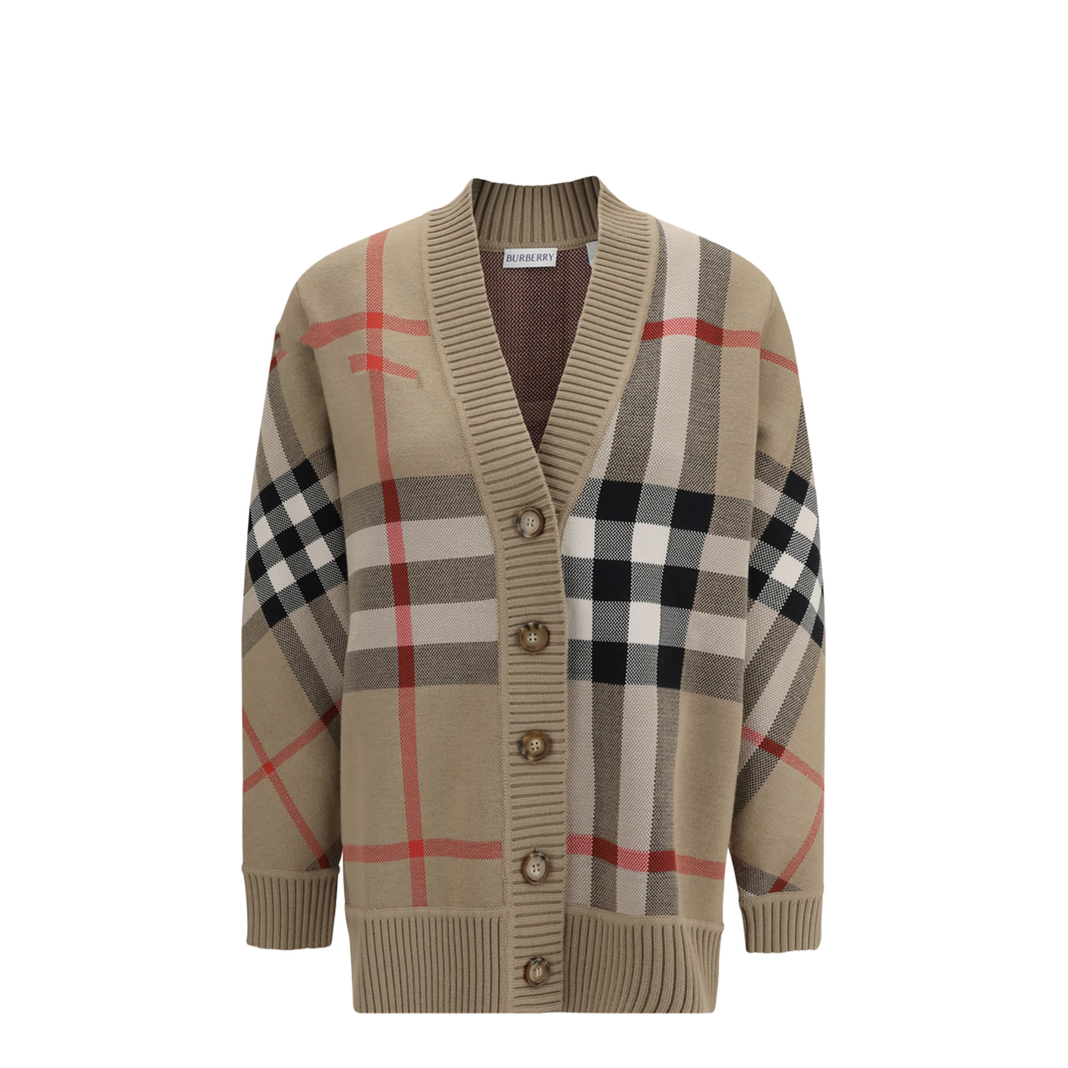Check Archive Wool Sweater - Image 1
