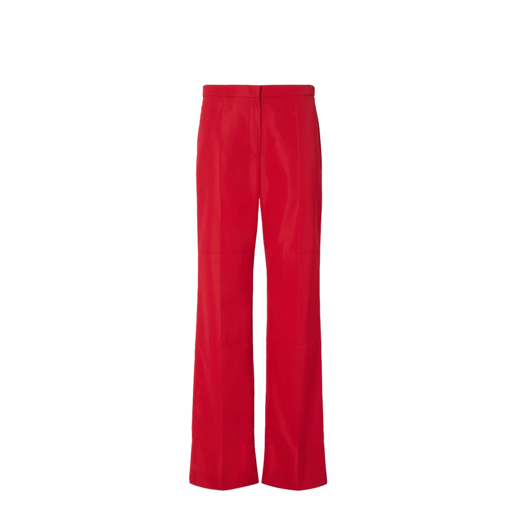 Red Technical Viscose Trousers - Image 1