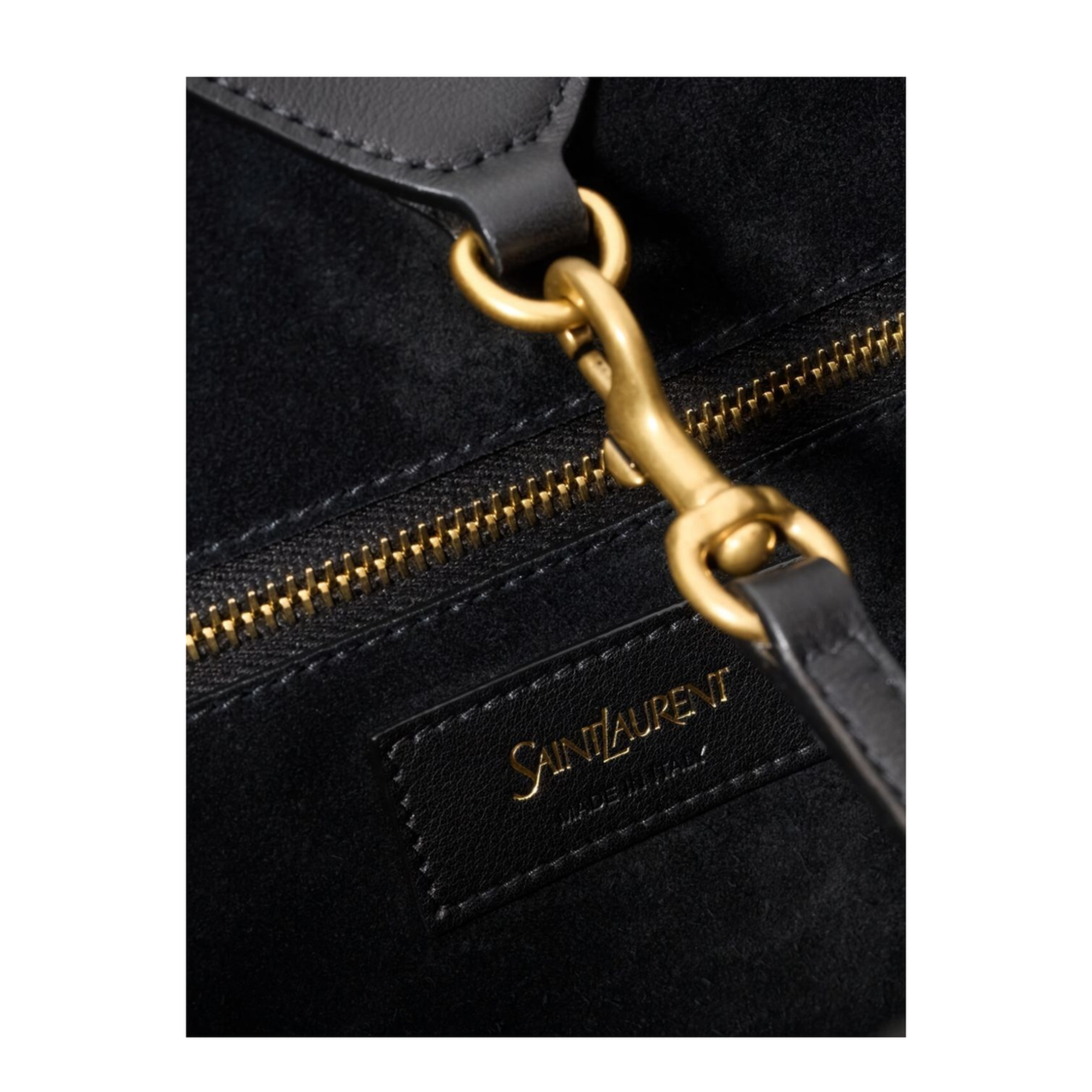 Y Tote Calfskin Tote - Black - Image 5