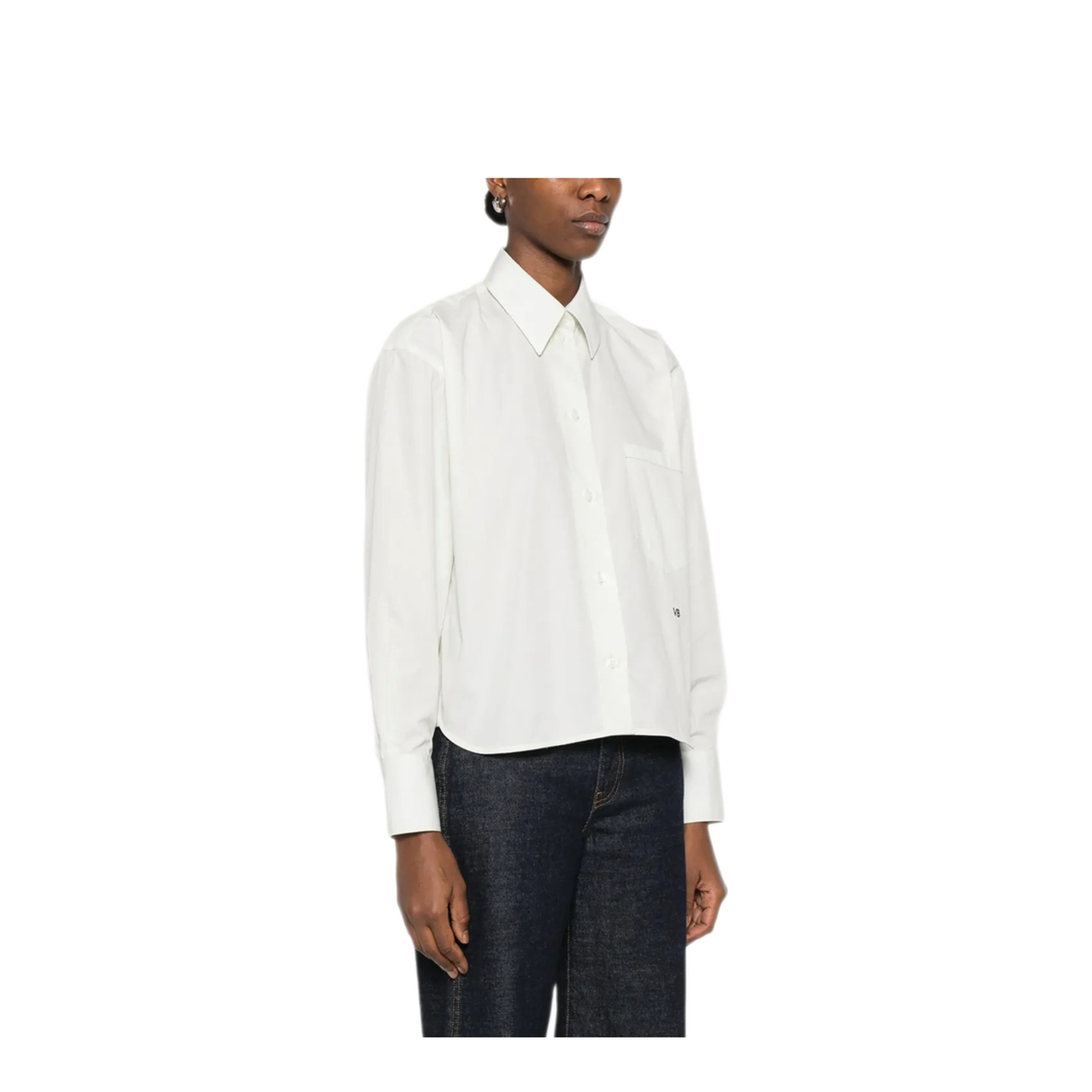 Embroidery Cropped Shirt - Image 5