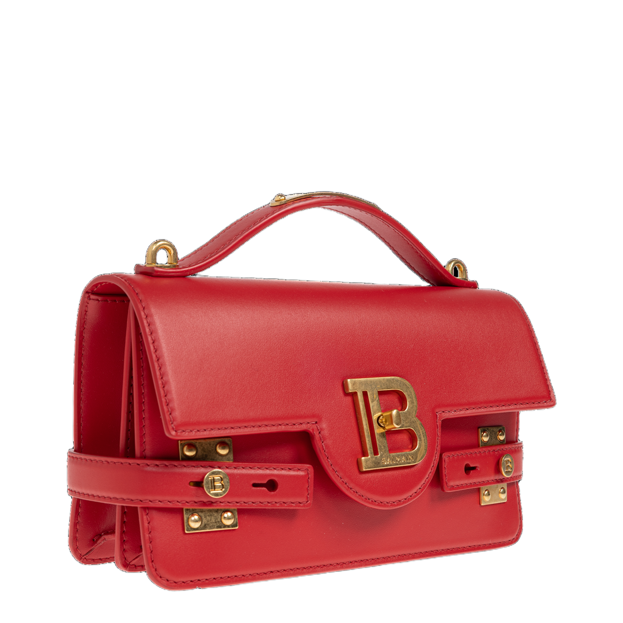 B-Buzz 24 Smooth Leather Handbag - Rouge - Image 4