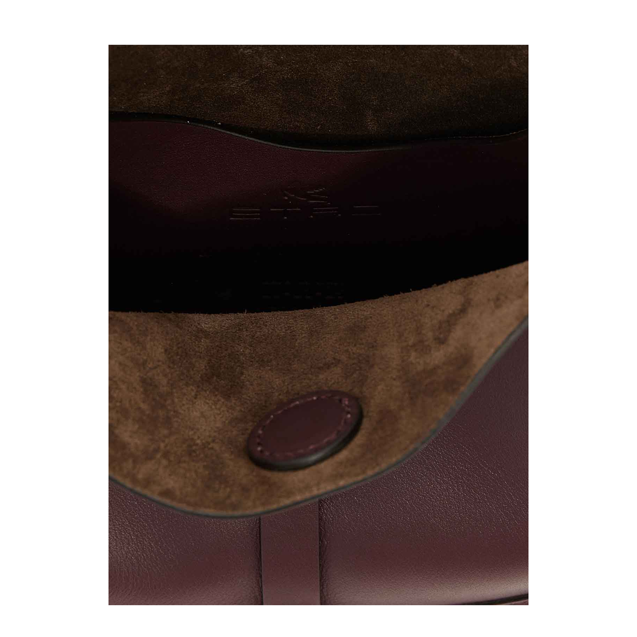 Small Calfskin Crossbody Bag - Burgundy - Image 4