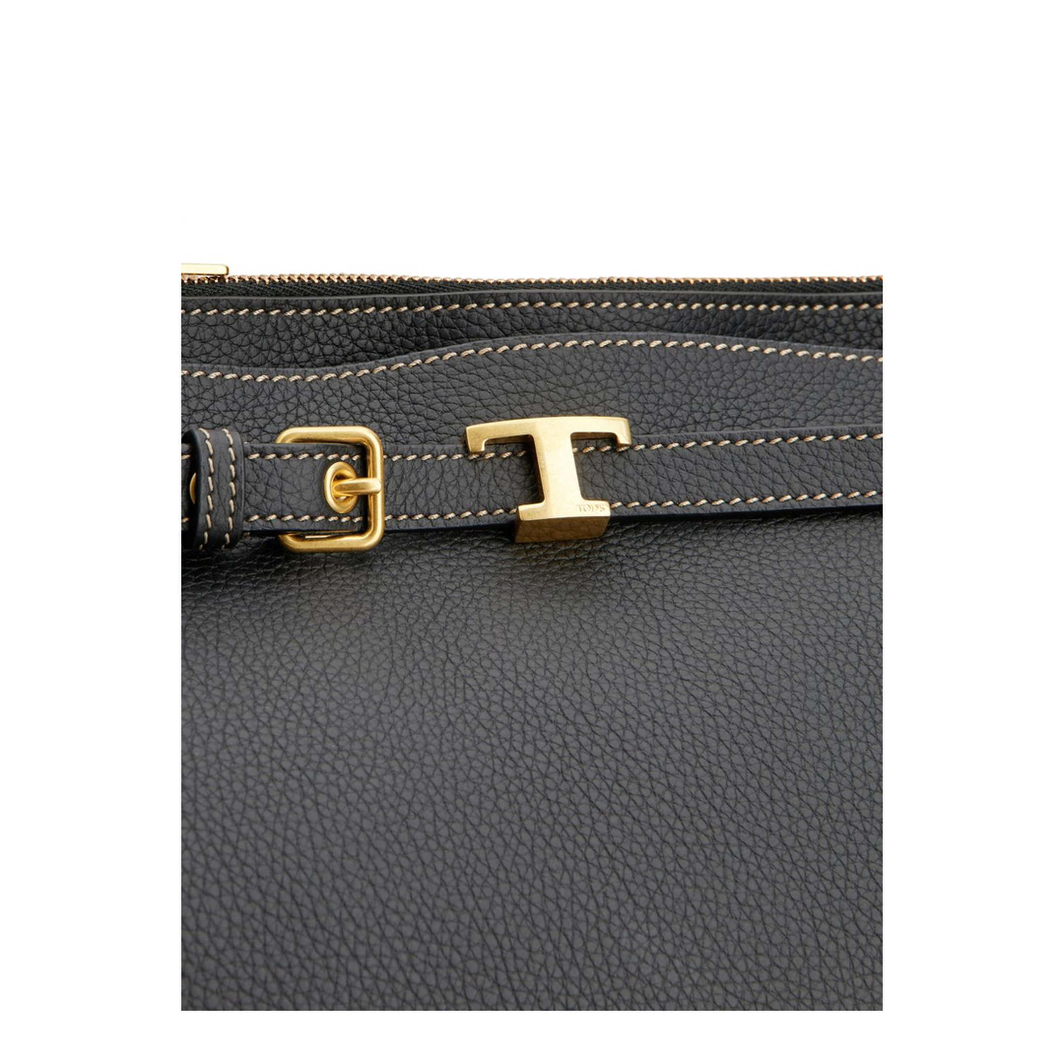 T Timeless Small Calfskin Top-Handle Bag - Black - Image 3