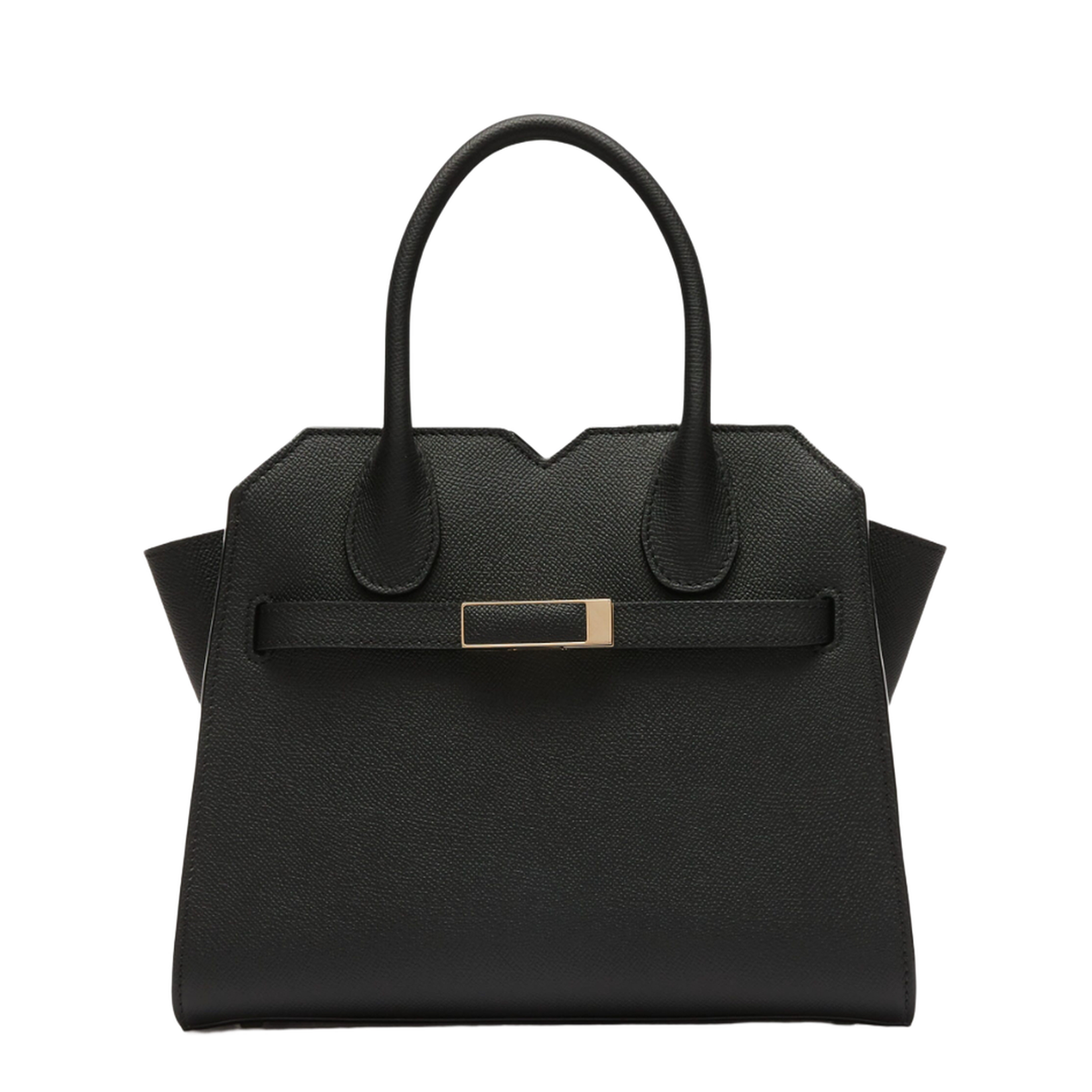 Milano Mini Calf Leather Handbag - Black - Image 1