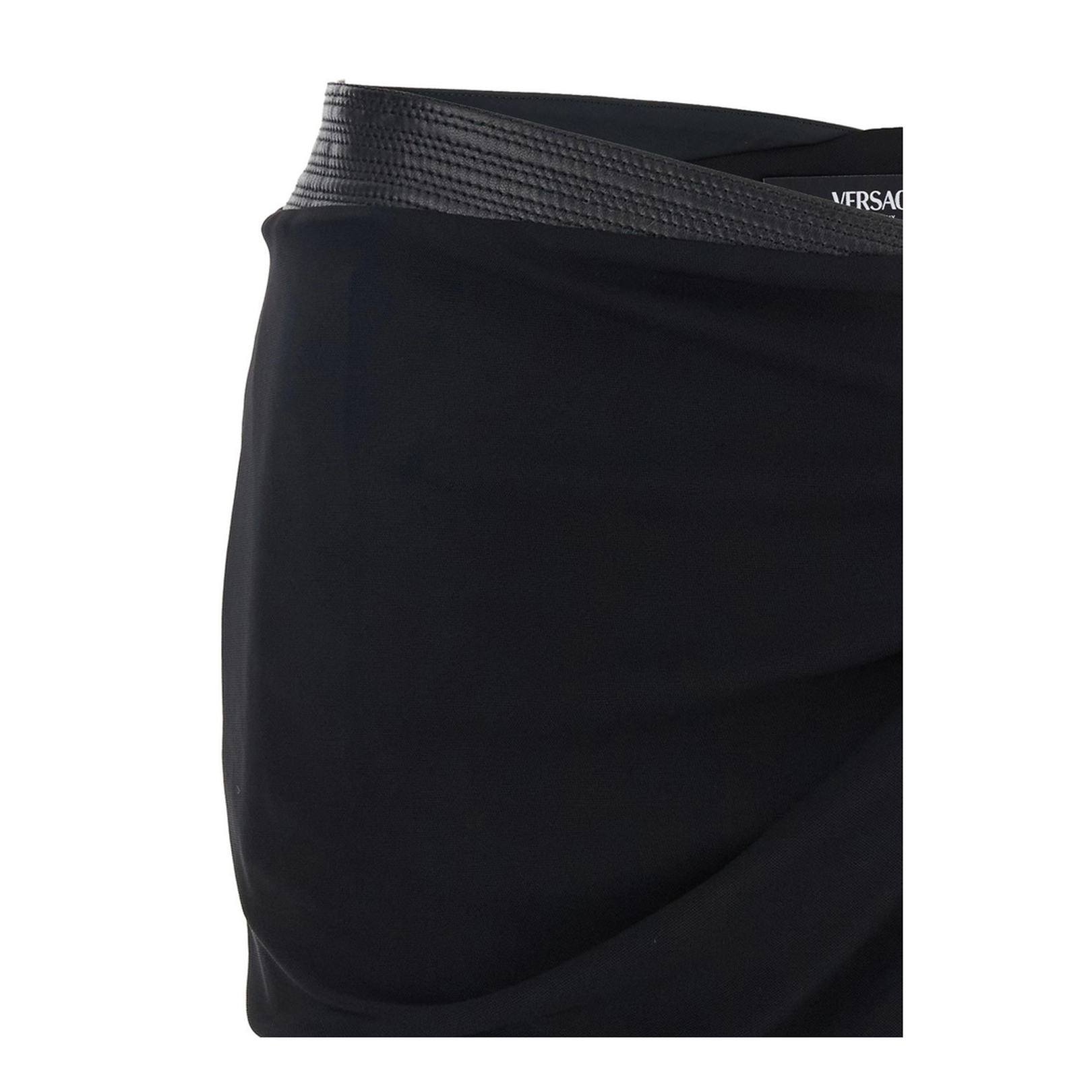 Stretch Viscose Midi Skirt - Image 3