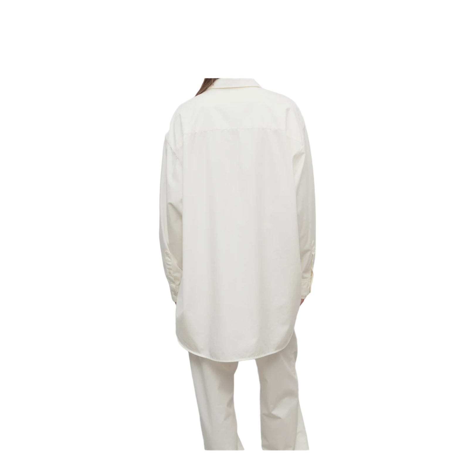 Luka Shirt White in Cotton and Cashmere - Image 5