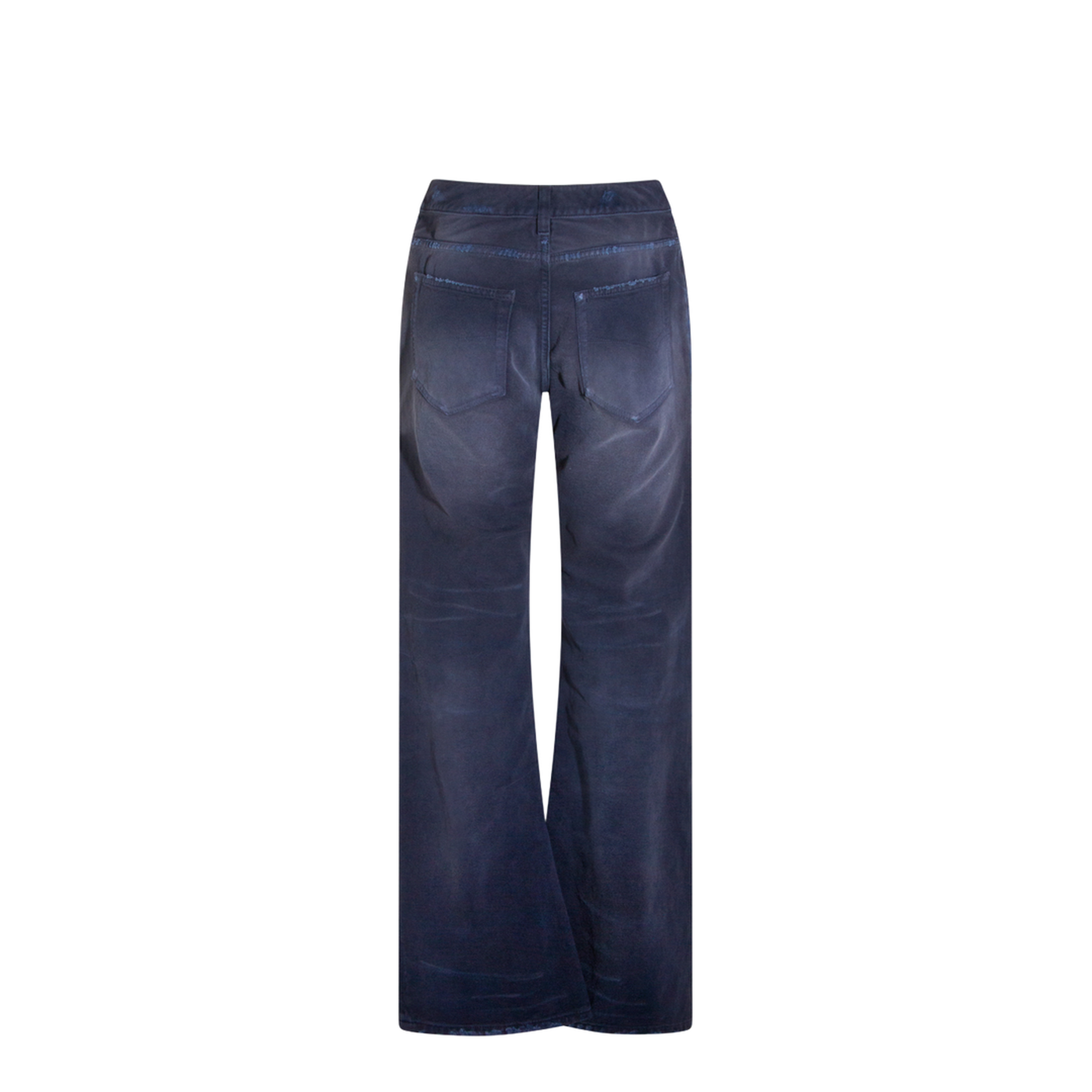 Curved Waist Pants in Navy/Dirty Dark - Image 3