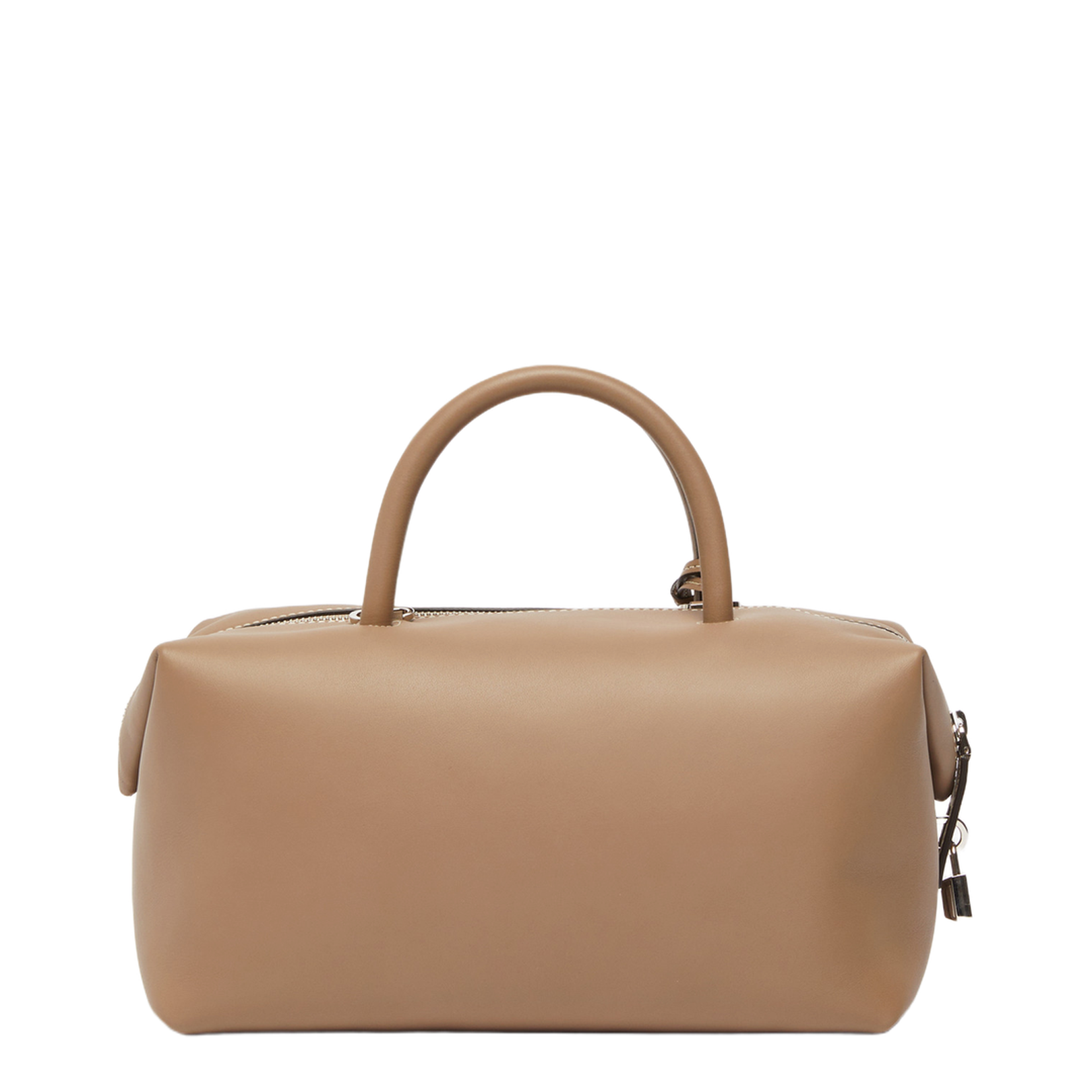 Medium Natural Leather Bowler Bag - Image 3
