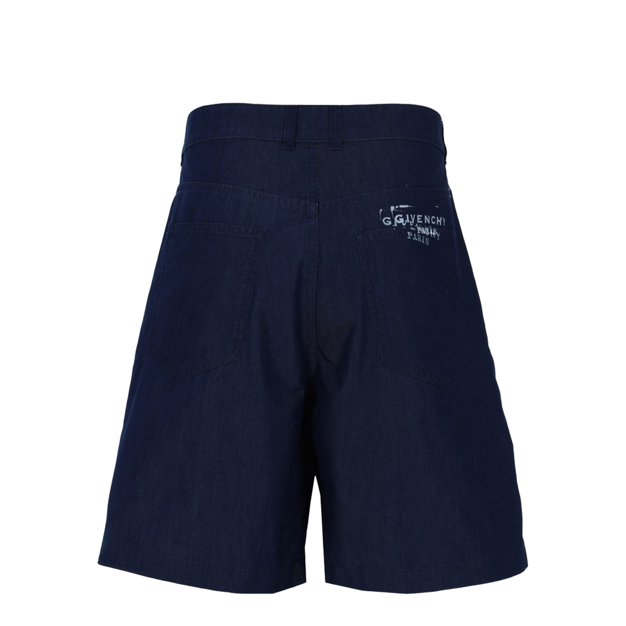 Denim Shorts In Indigo Blue - Image 2
