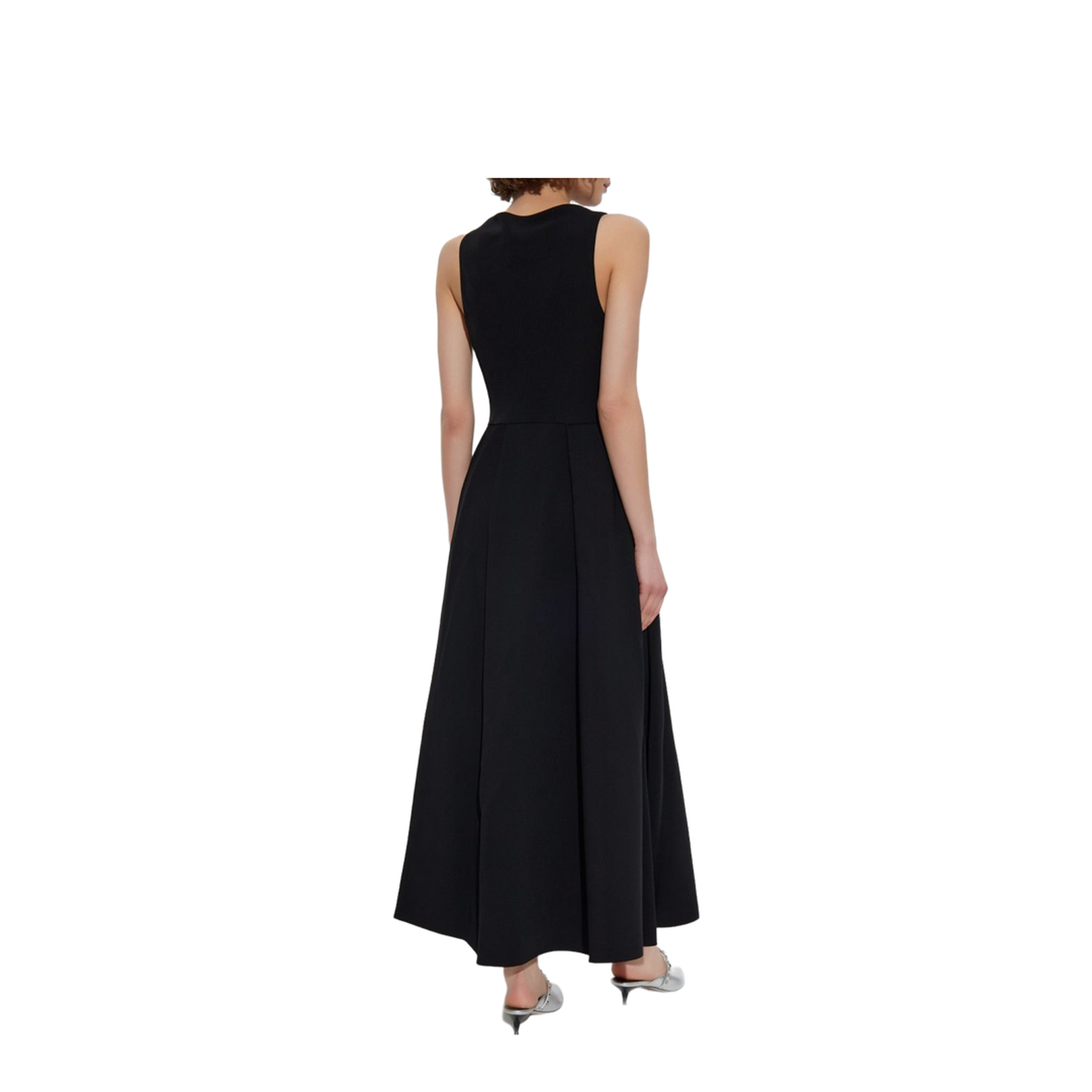 Technical Cady Sleeveless Dress with Pleats - Image 2