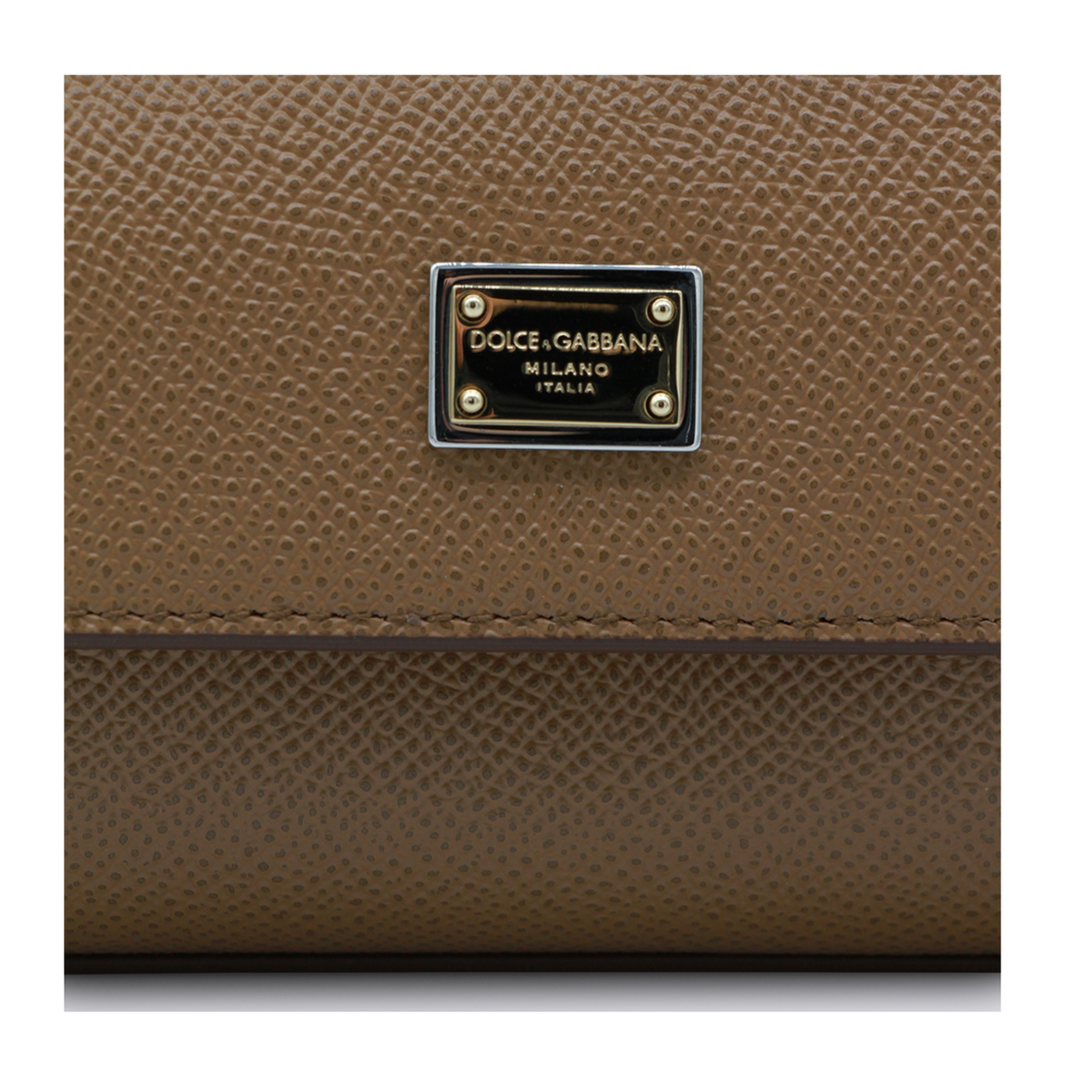 Sicily Mini Calfskin Top Handle Bag - Brown - Image 8