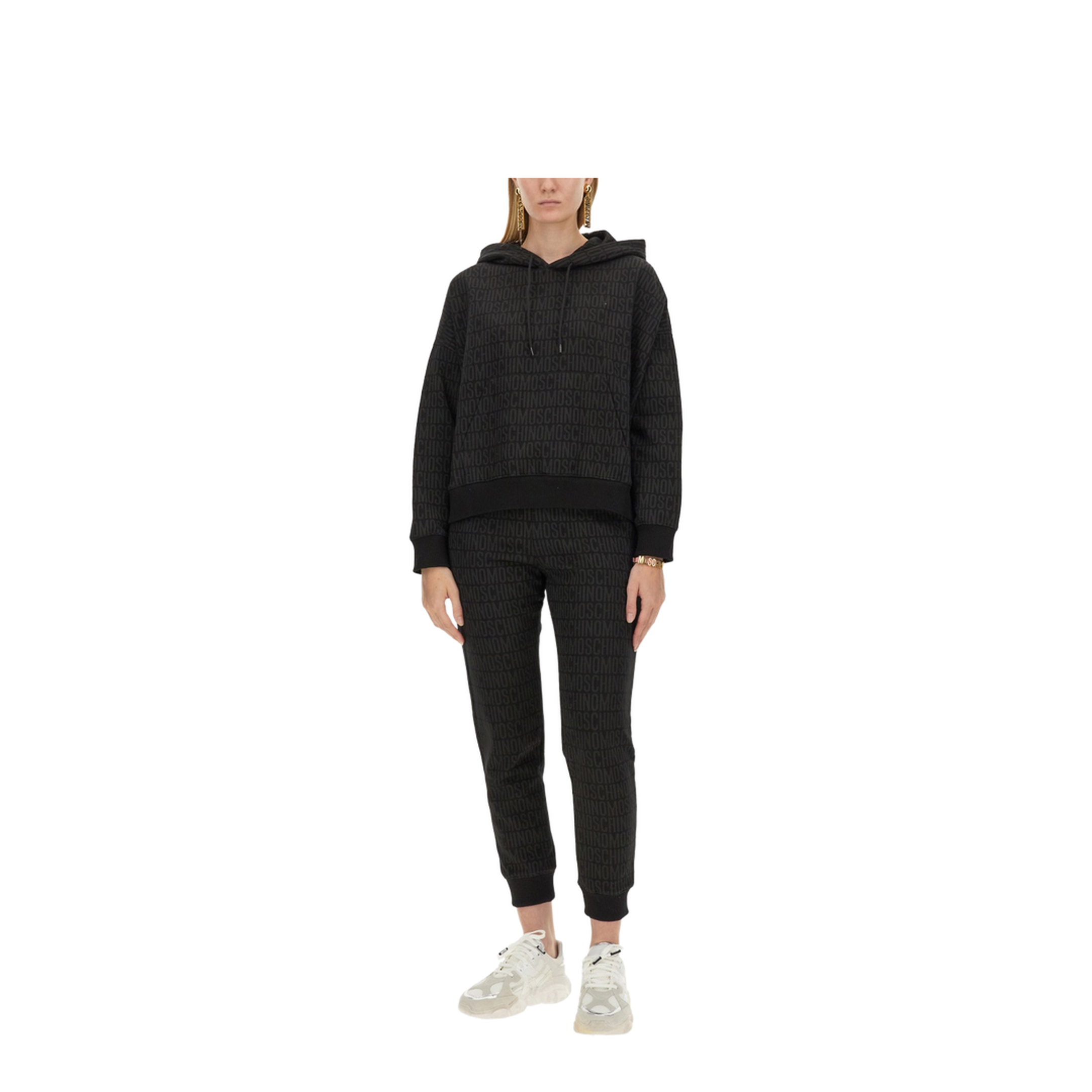 Sweatshirt with All Over Logo - Image 2