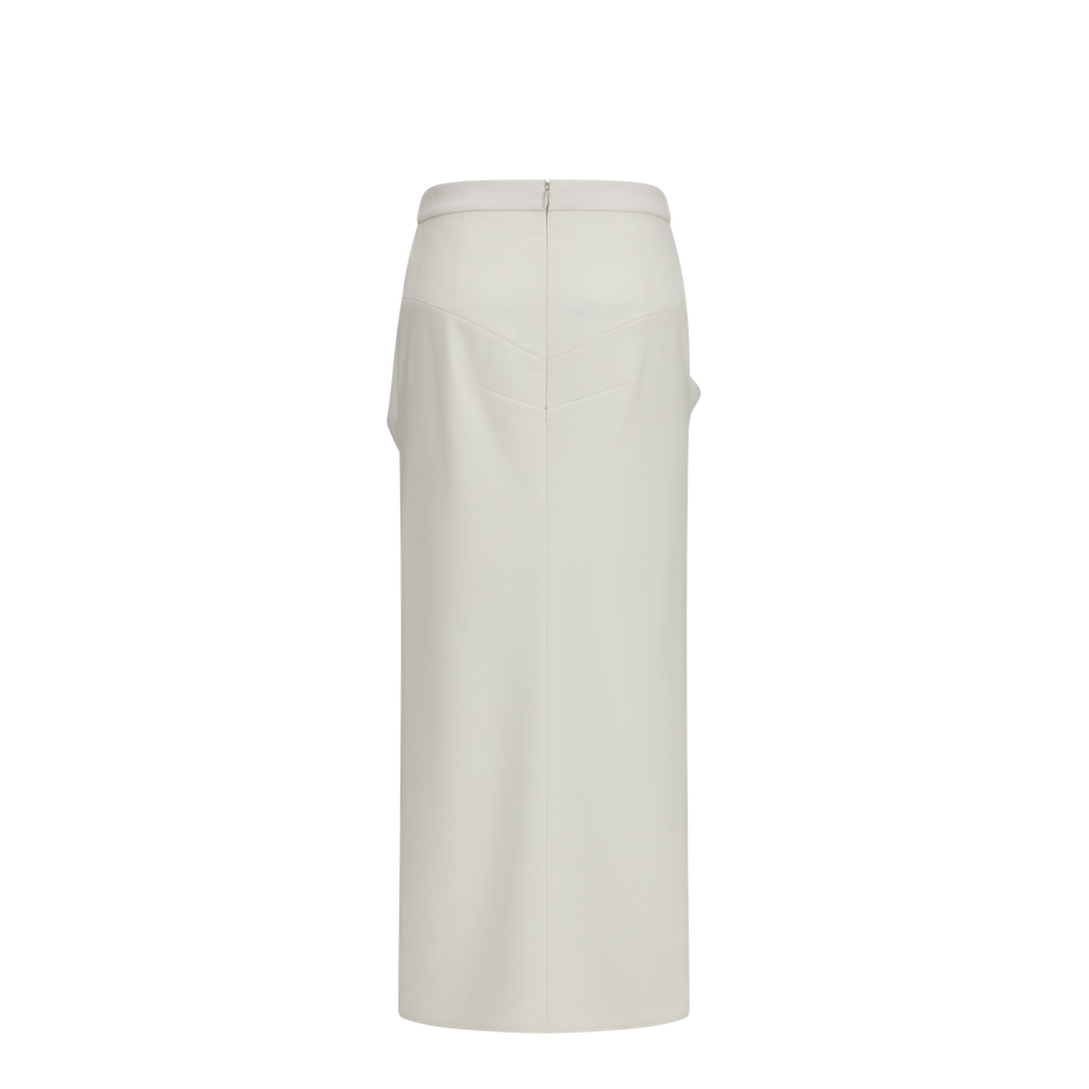 Long Draped Wool And Mohair Skirt - Image 2