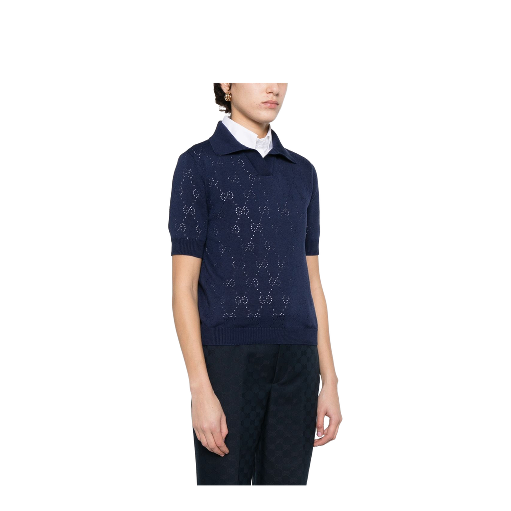 Silk and Cotton Polo Shirt - Image 5