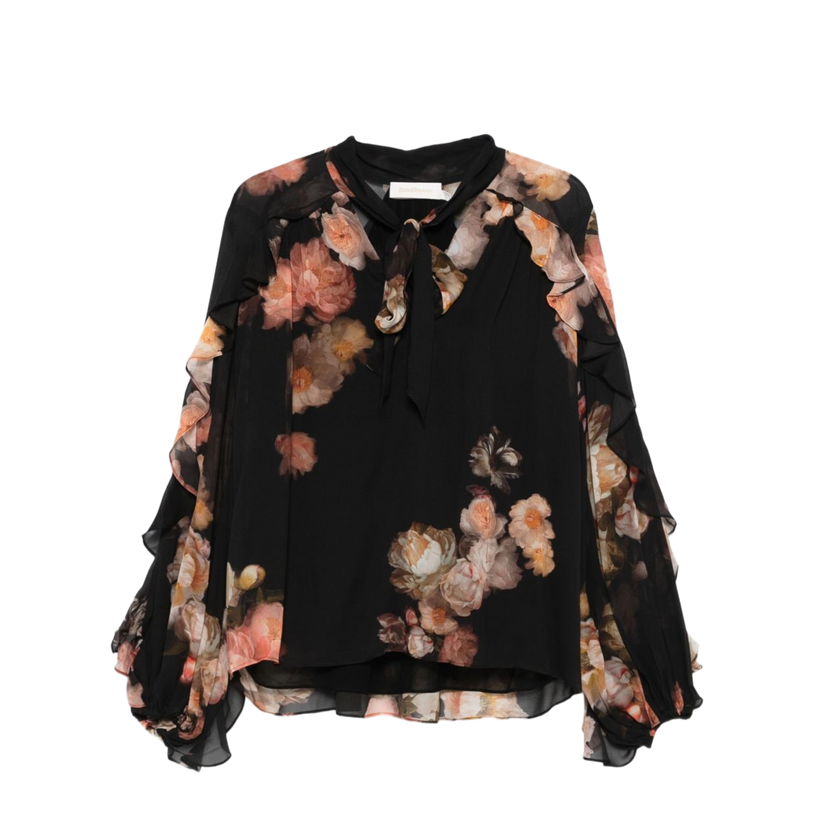 Hypnotic Satin Shirt Denim Paisley - Image 1