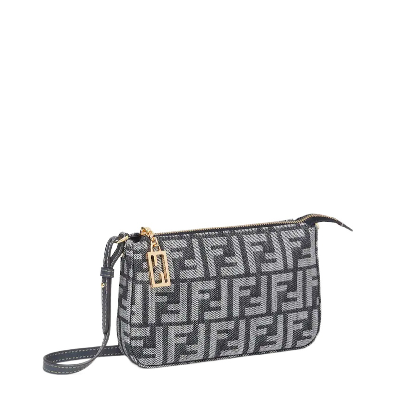 Baguette Pouch Fabric Blue - Image 4