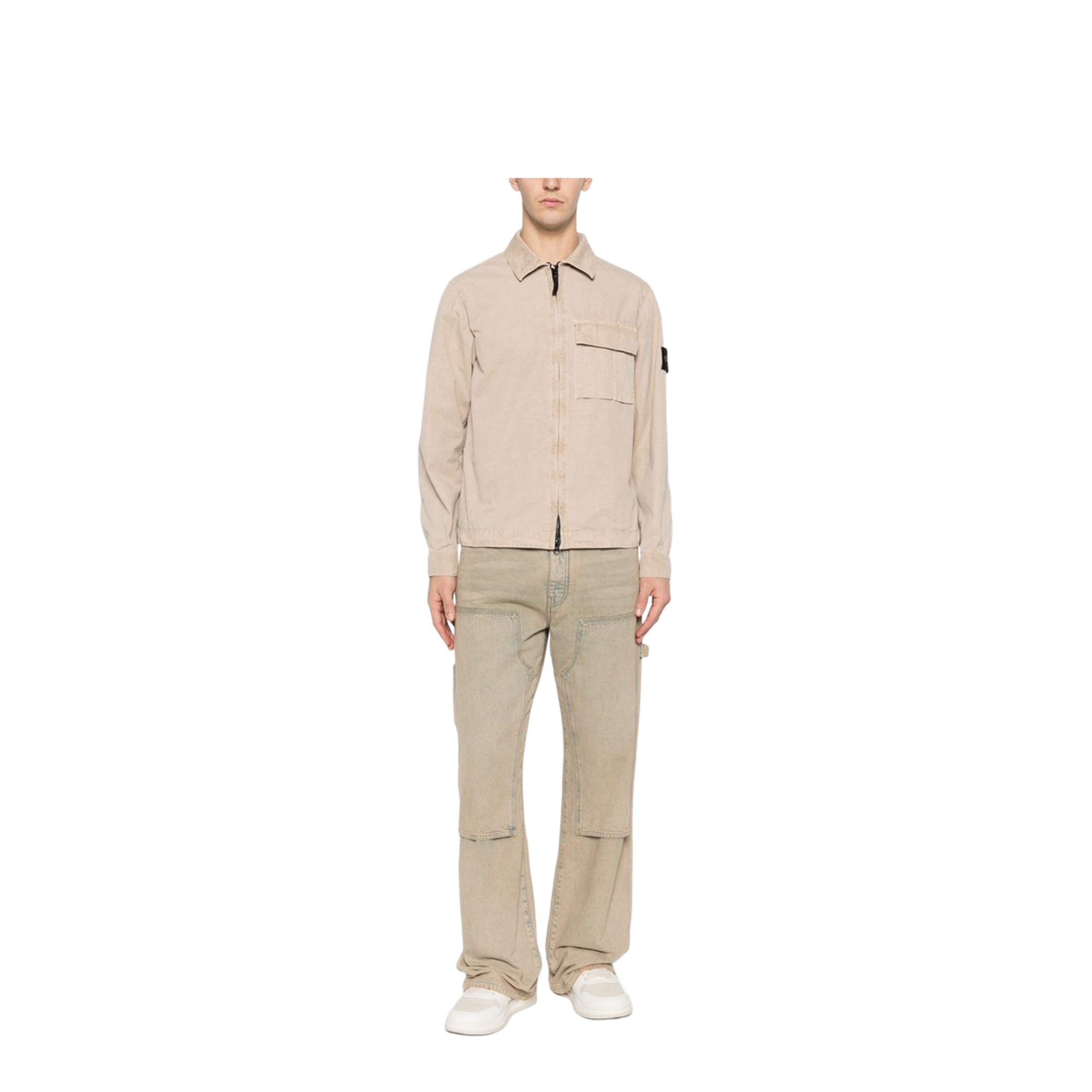 Brushed Organic Cotton Canvas Overshirt - Image 3