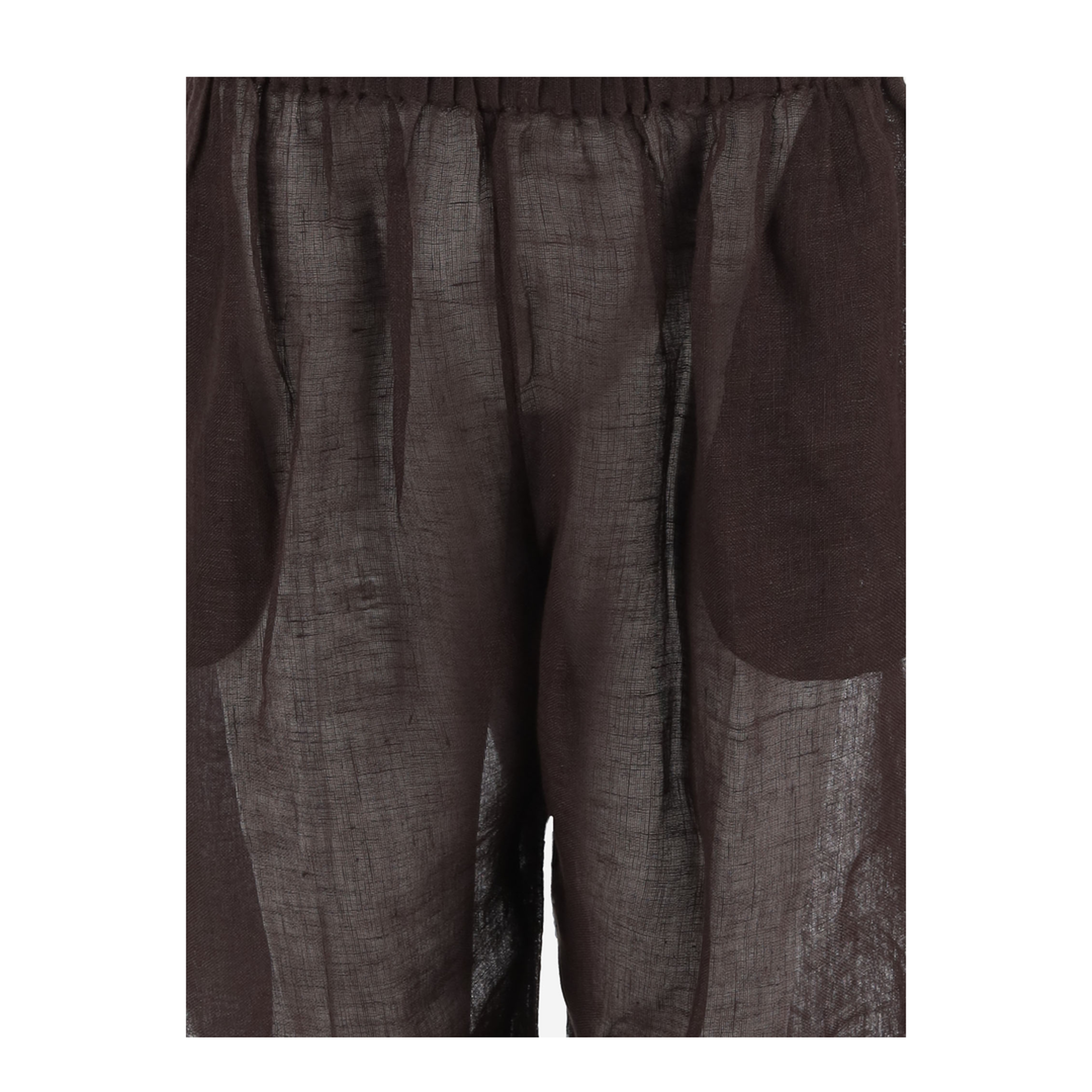 Brown Linen Wide Leg Pant - Image 2