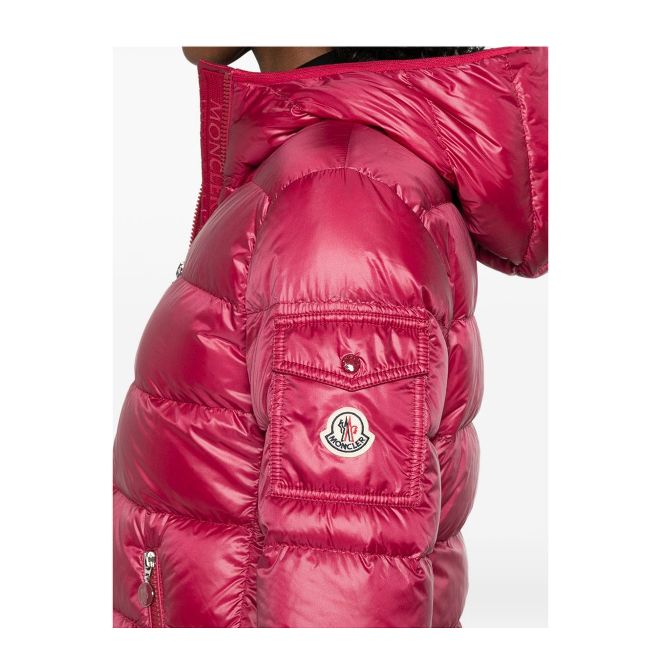 Glesse Hooded Short Down Jacket - Image 3