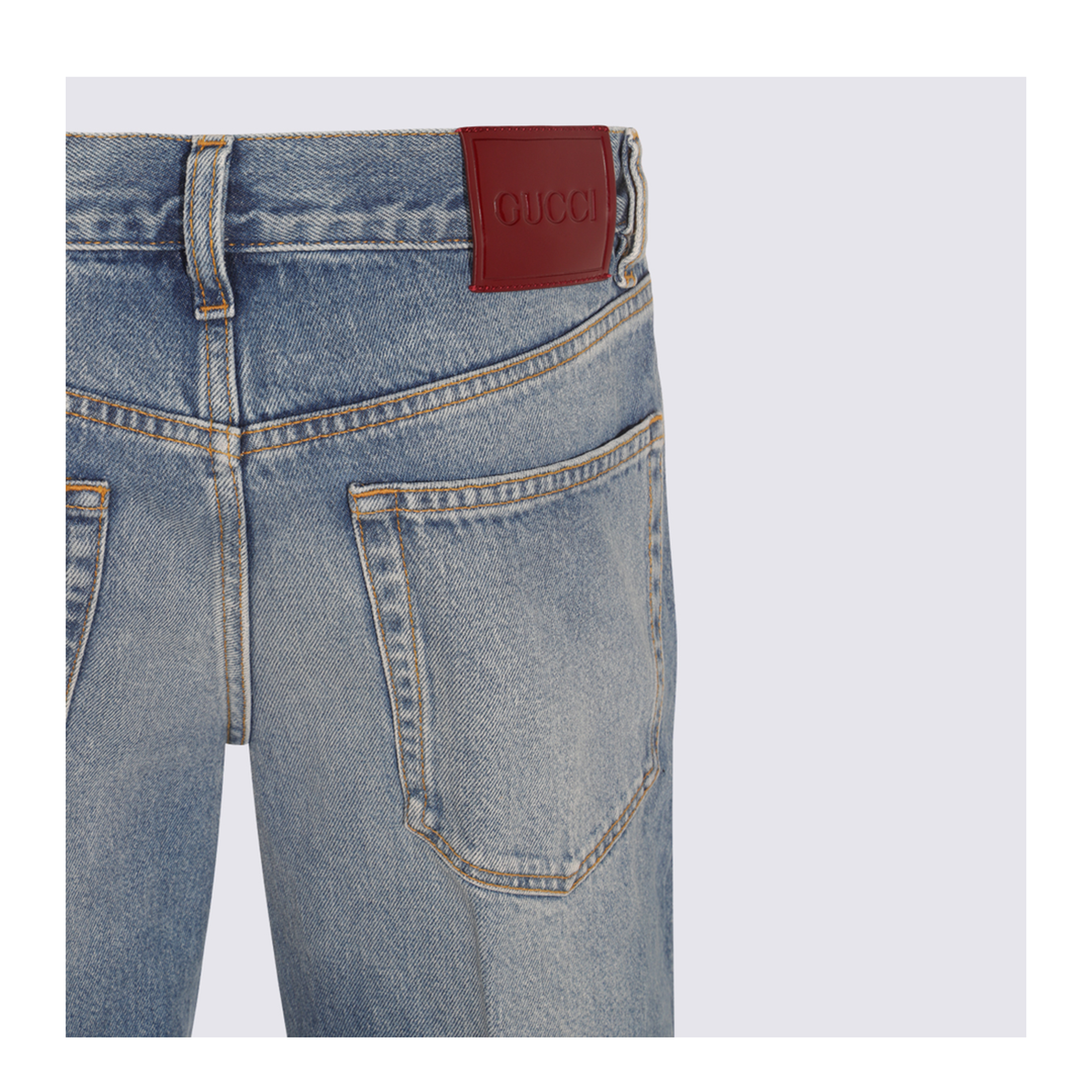 Straight Fit Denim Pants in Light Blue - Image 8