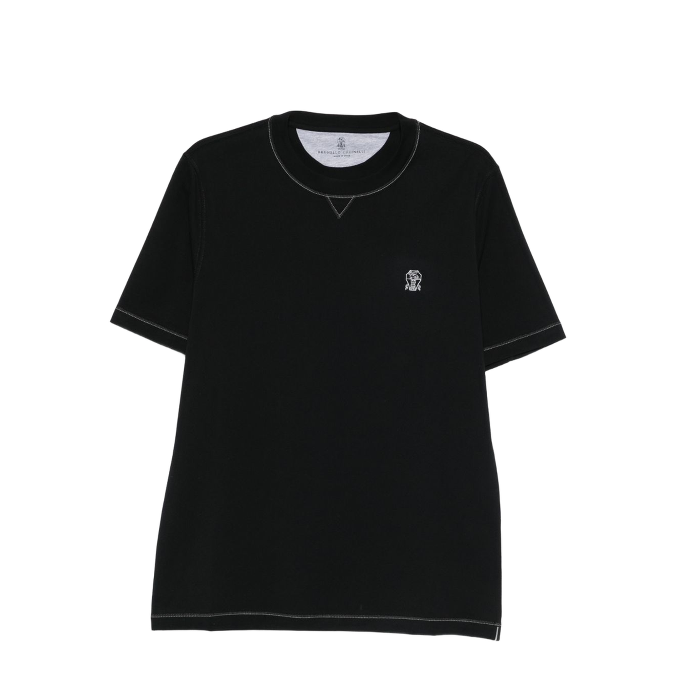 Logo Cotton T-shirt Black - Image 1