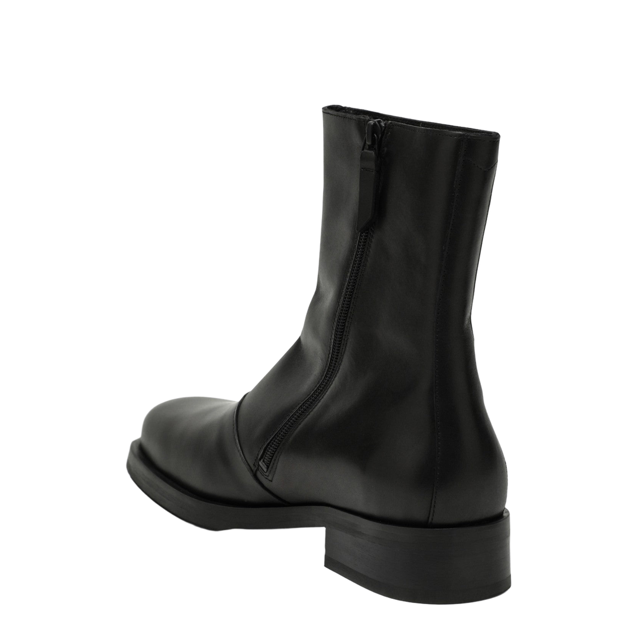 Black Leather Ankle Boot - Image 2