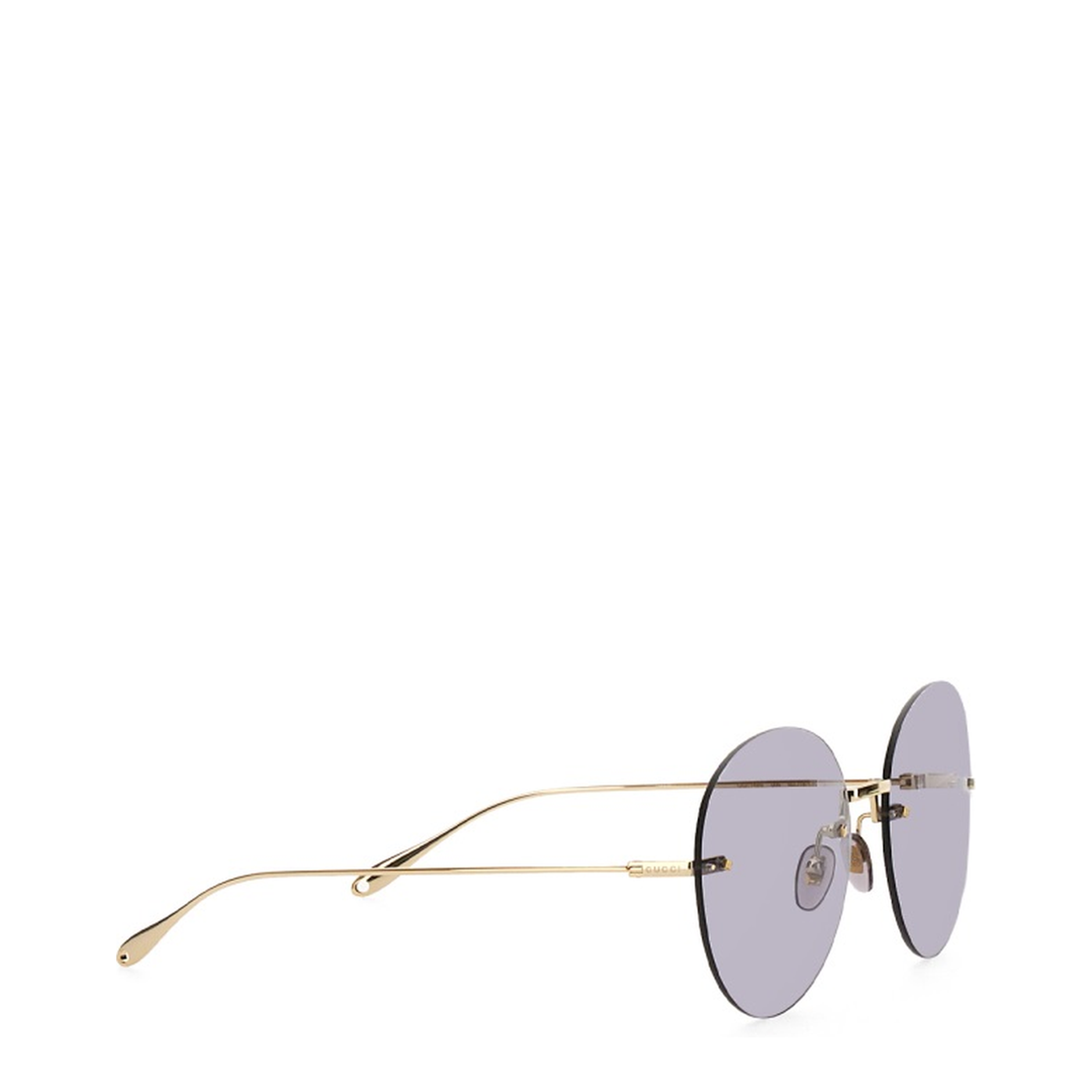 Floral-pendant round-frame sunglasses - Image 4