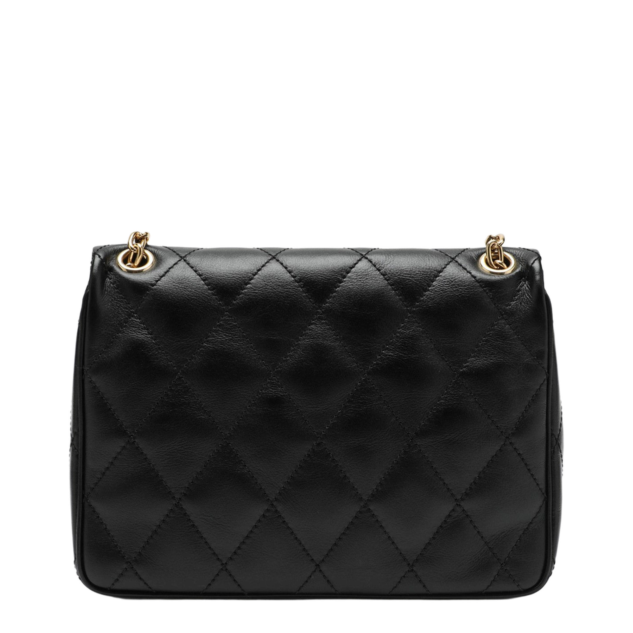Strand Large Calfskin Shoulder Bag - Black - Image 2