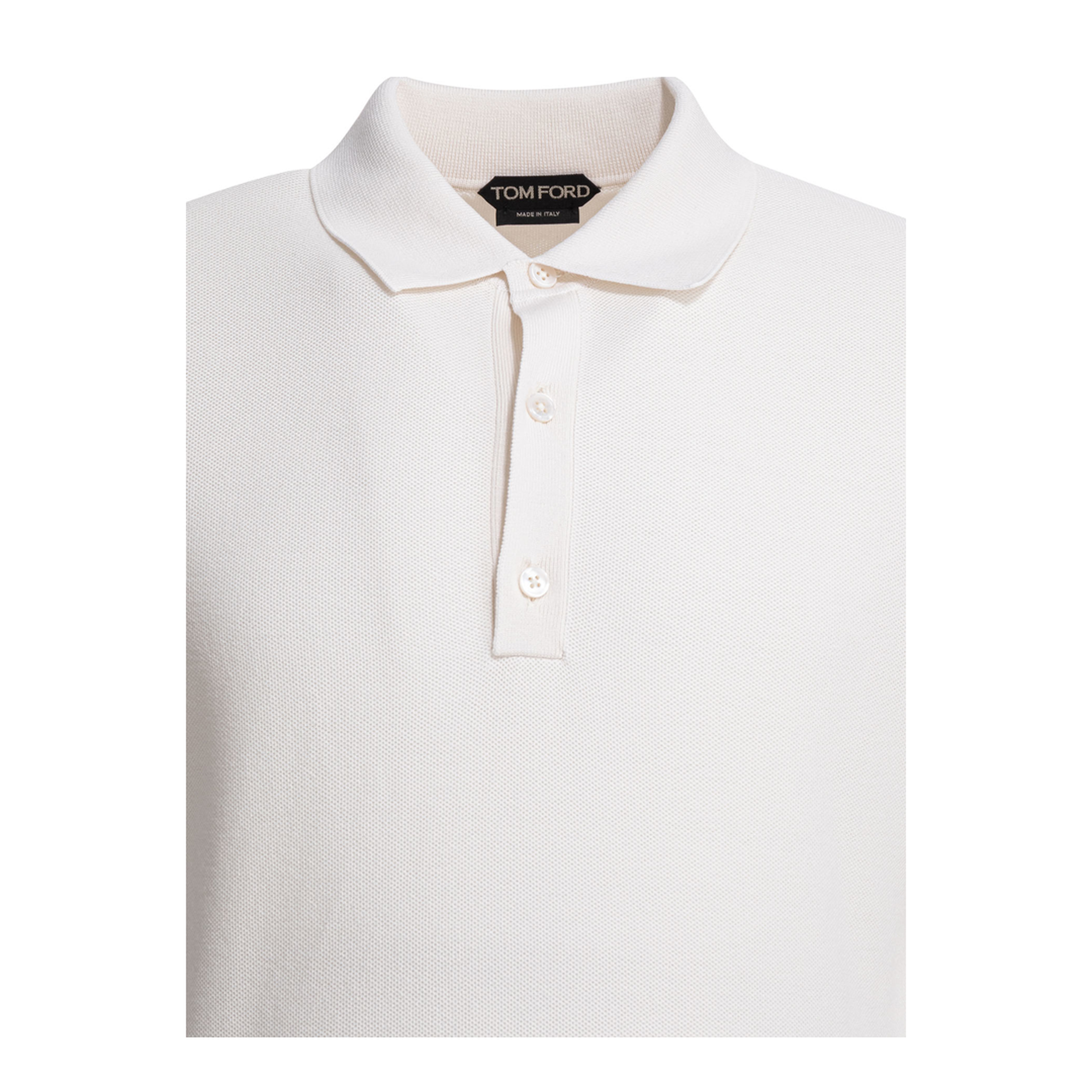 Silk And Cotton Pique Polo Shirt - Image 3