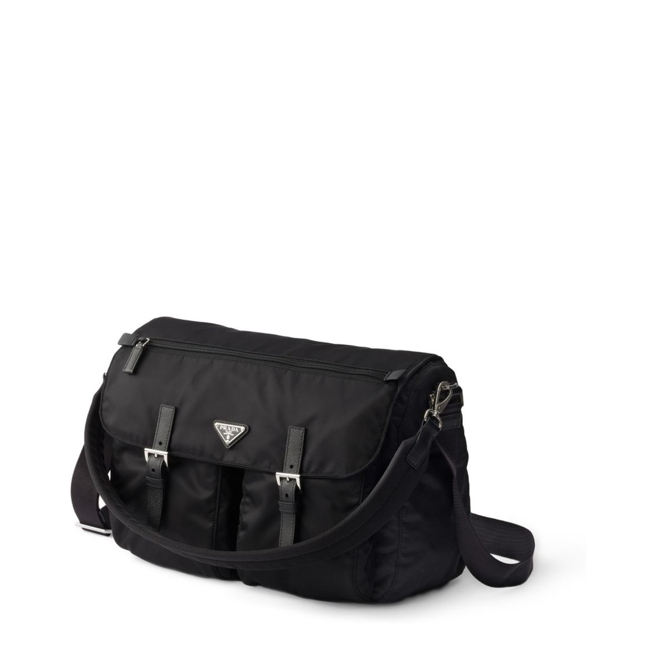 Re-Nylon Messenger Bag - Nero - Image 6