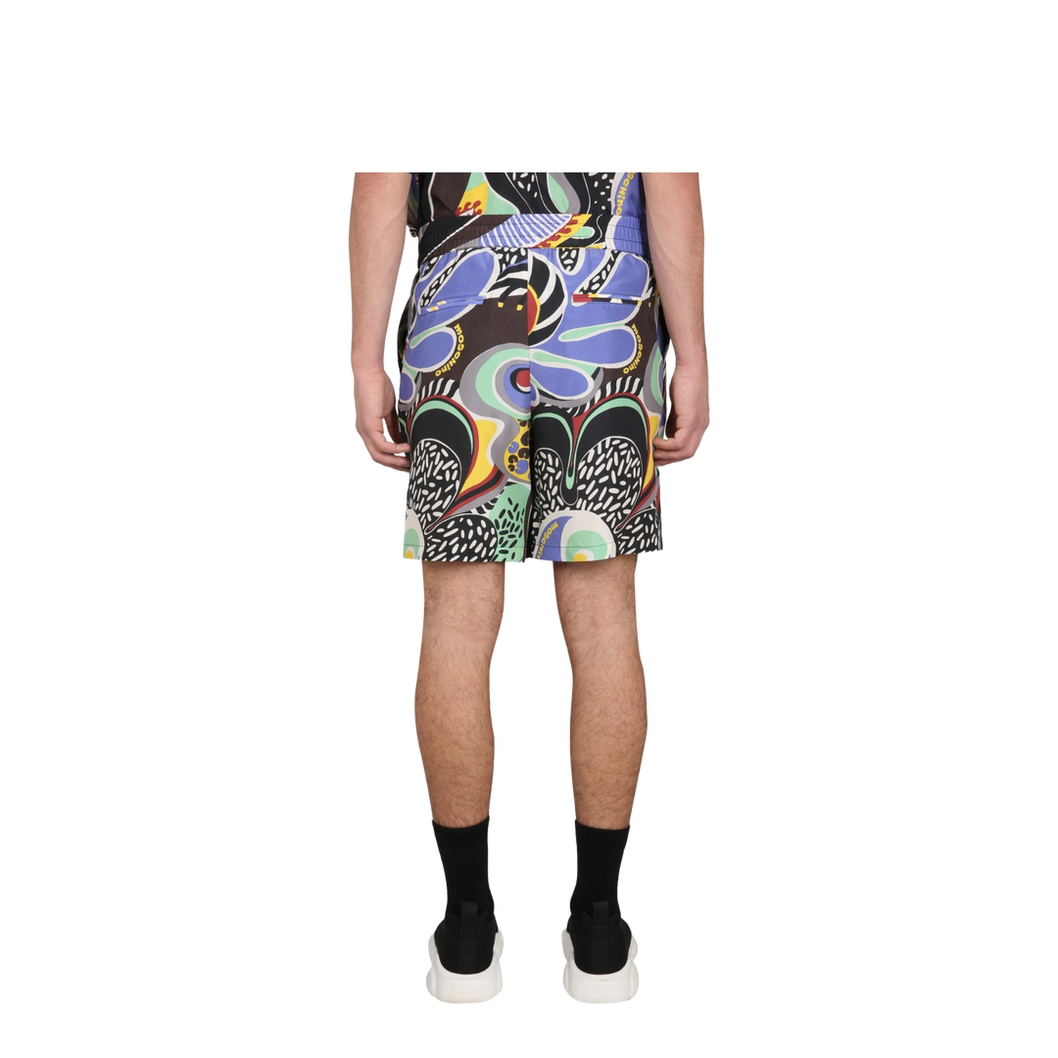 Psychedelic Print Bermuda Shorts - Image 4
