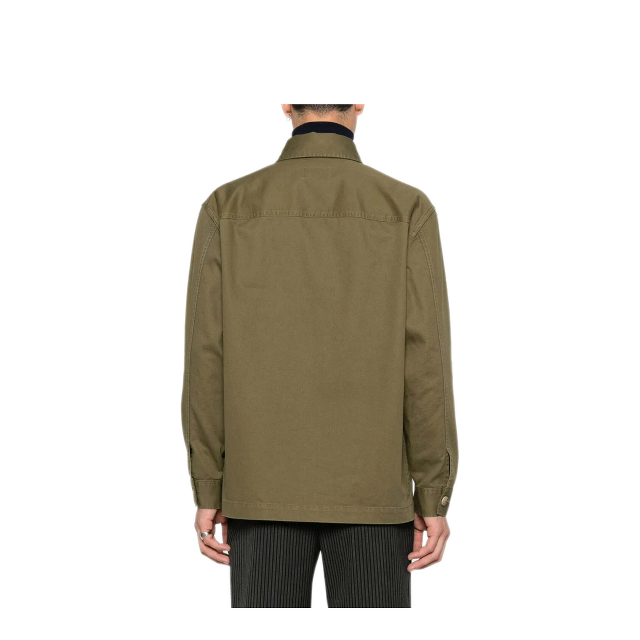 Cassandra Overshirt in Cotton Linen Gabardine - Image 4