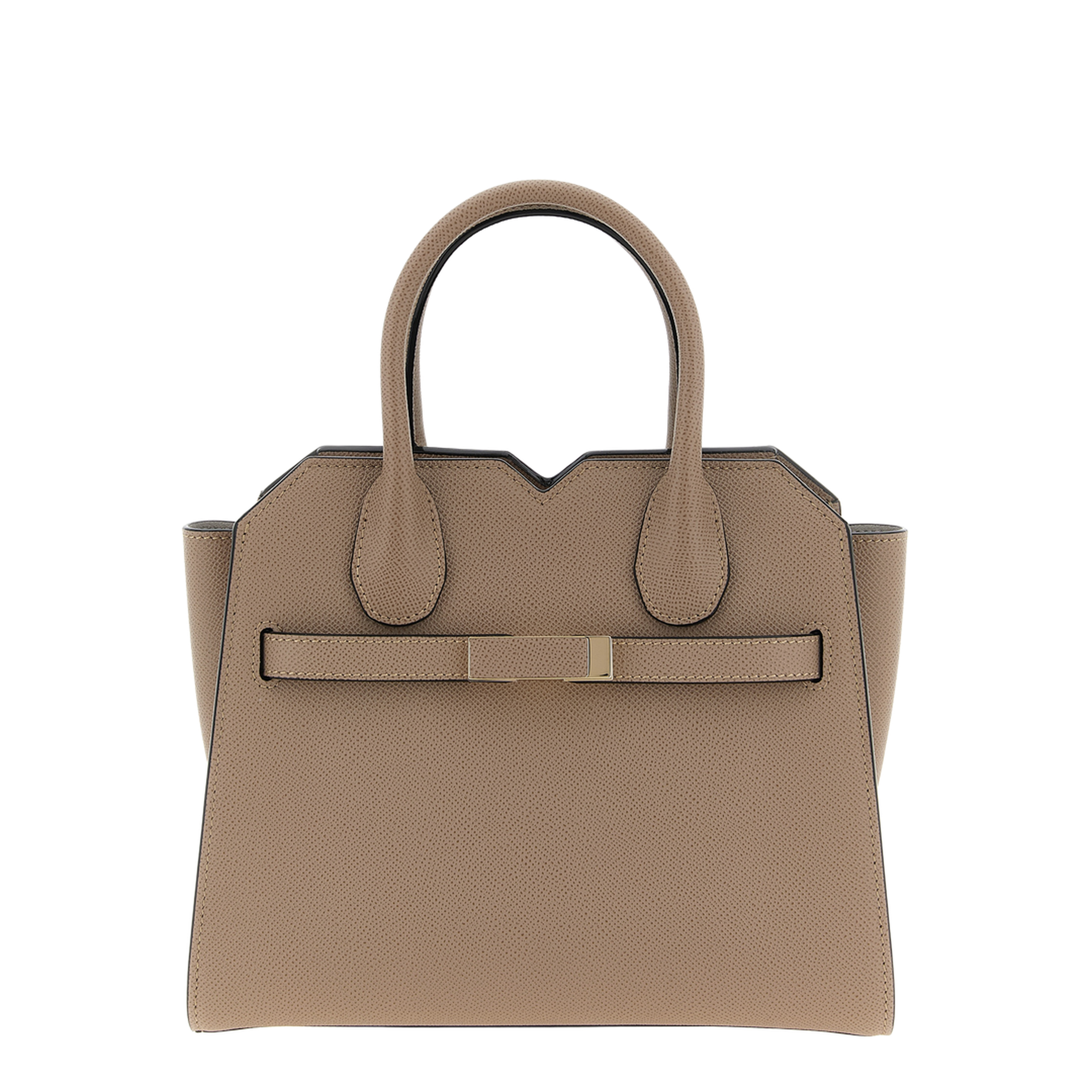 Milano Mini Calfskin Top-Handle Bag - Sahara Brown - Image 1