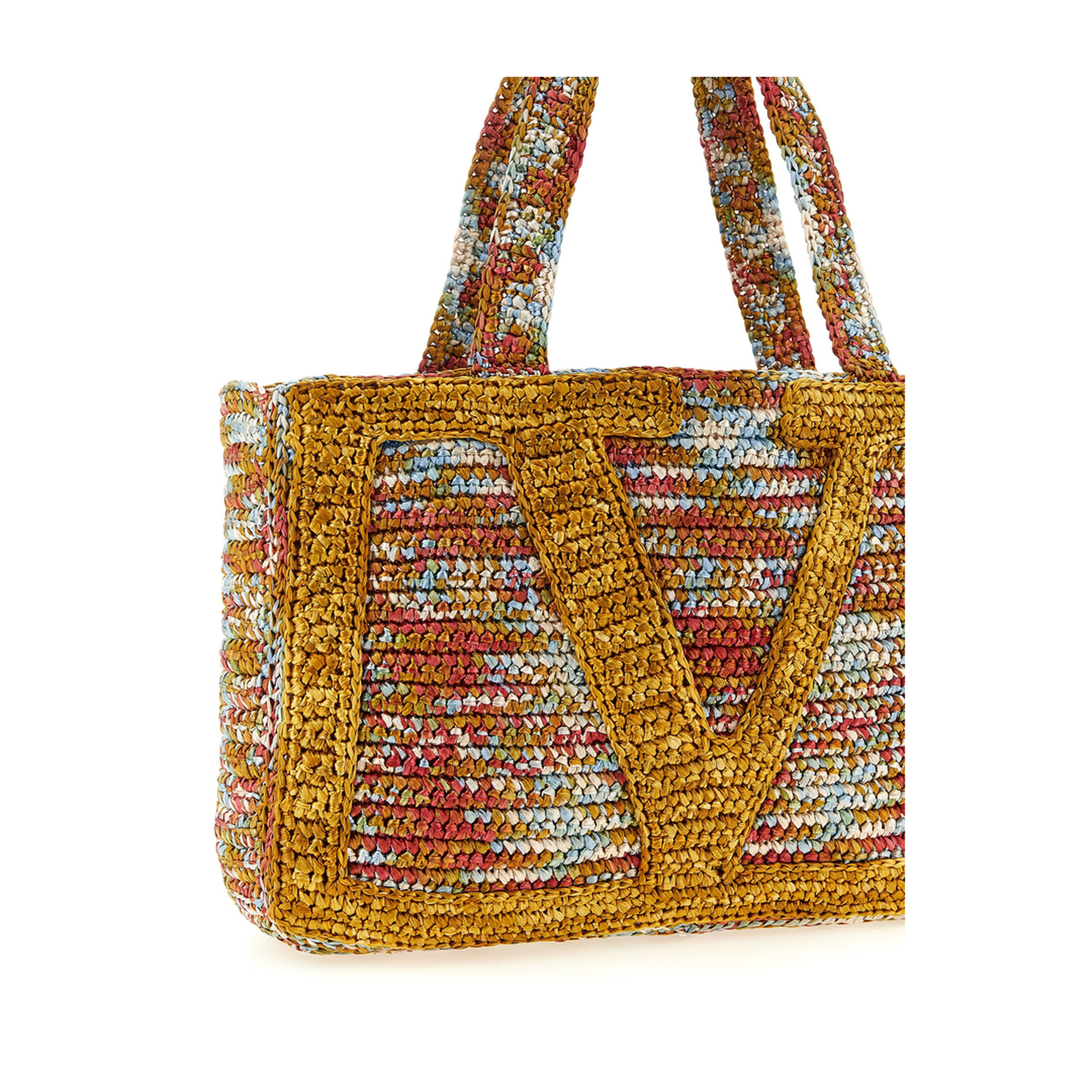 Viva Superstar Big Woven Tote Bag - Orange - Image 3