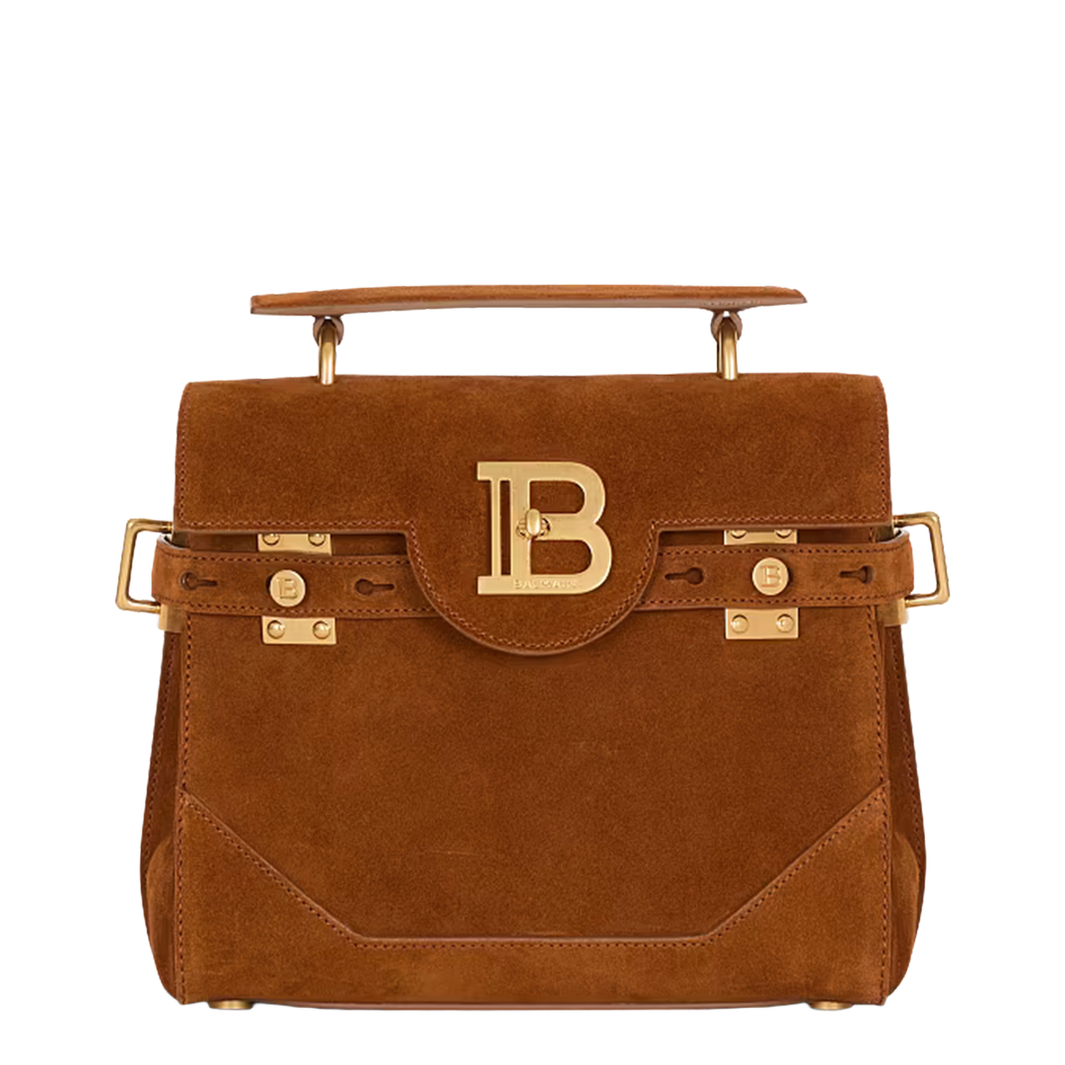 B-Buzz 23 Suede Handbag - Brown - Image 4