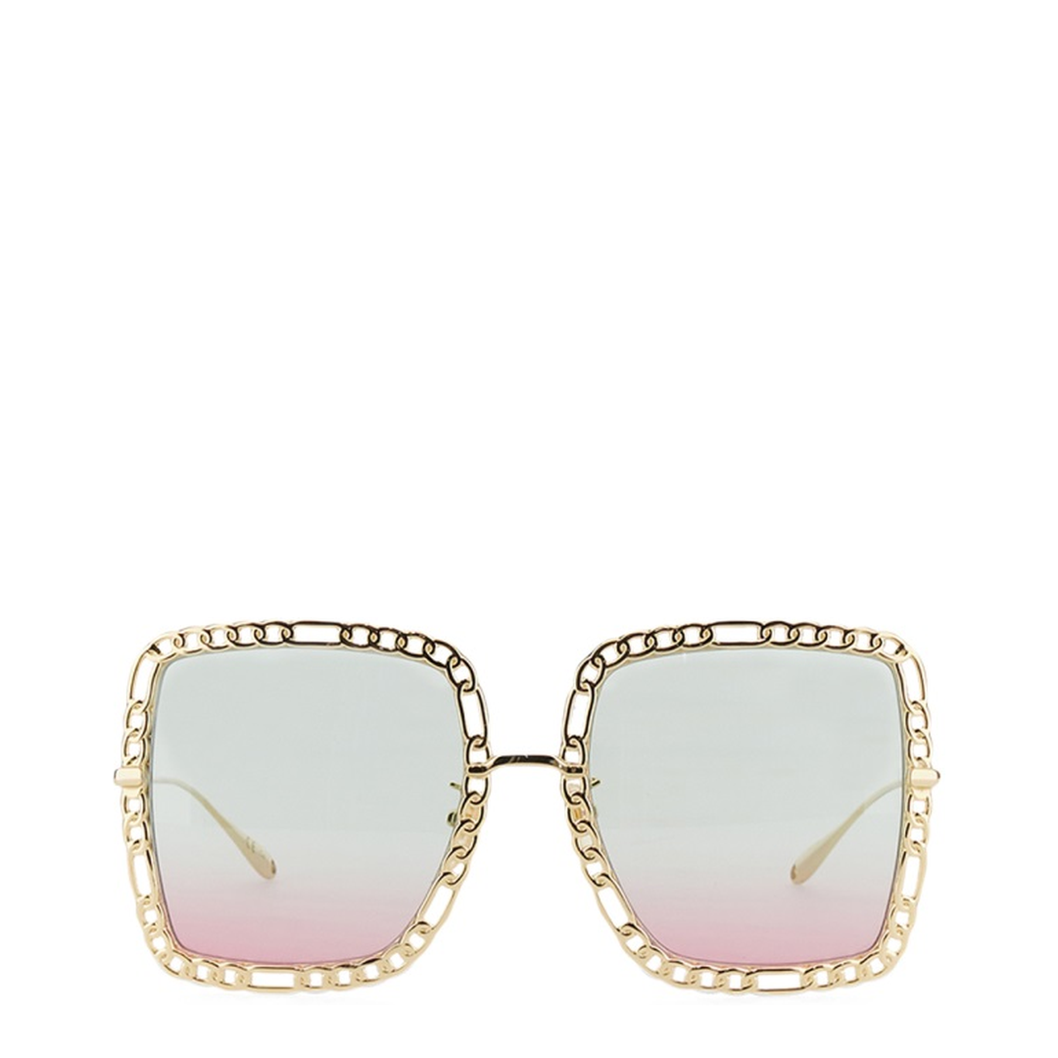 Rectangular Sunglasses with Chain - Image 1