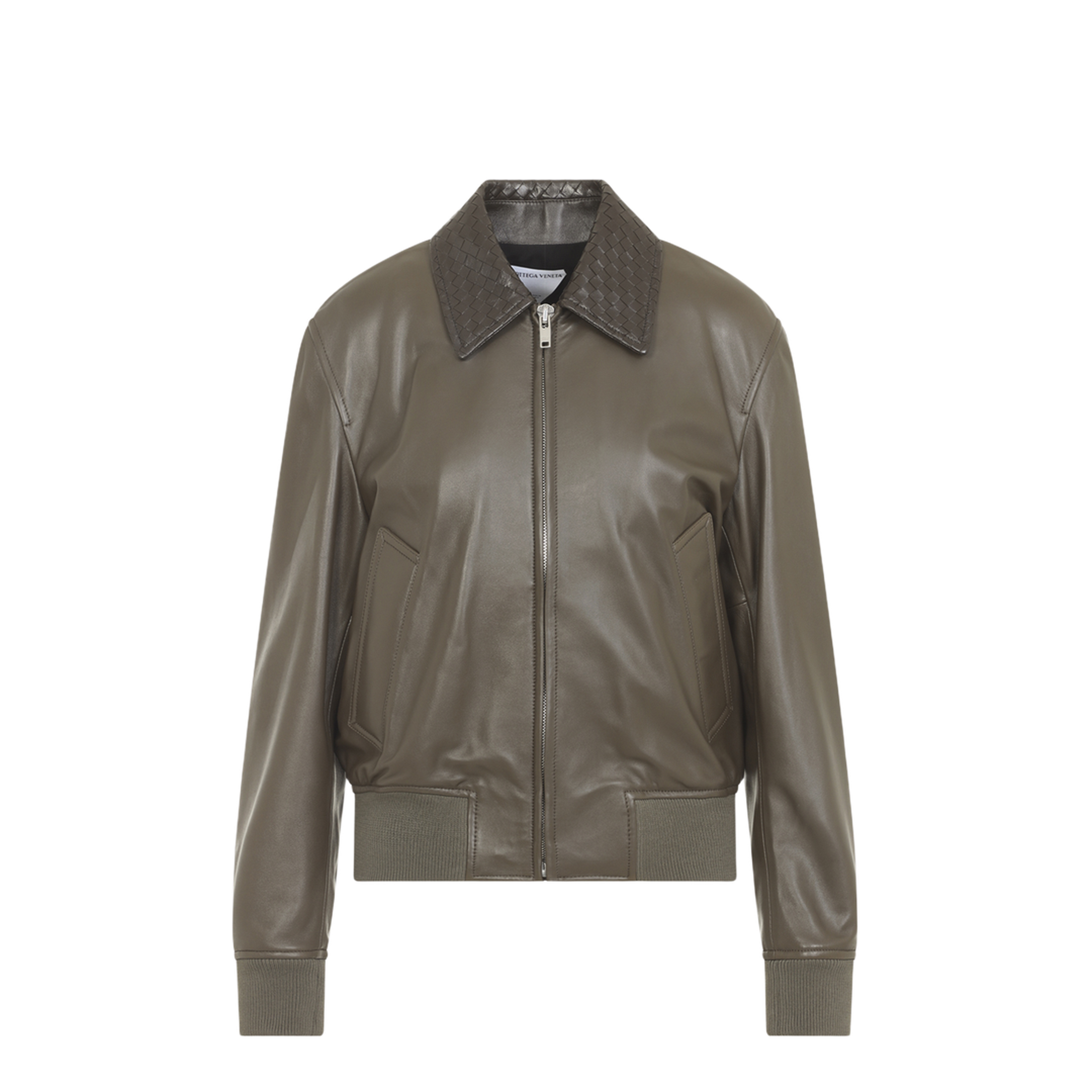 Leather Bomber Jacket - Image 2