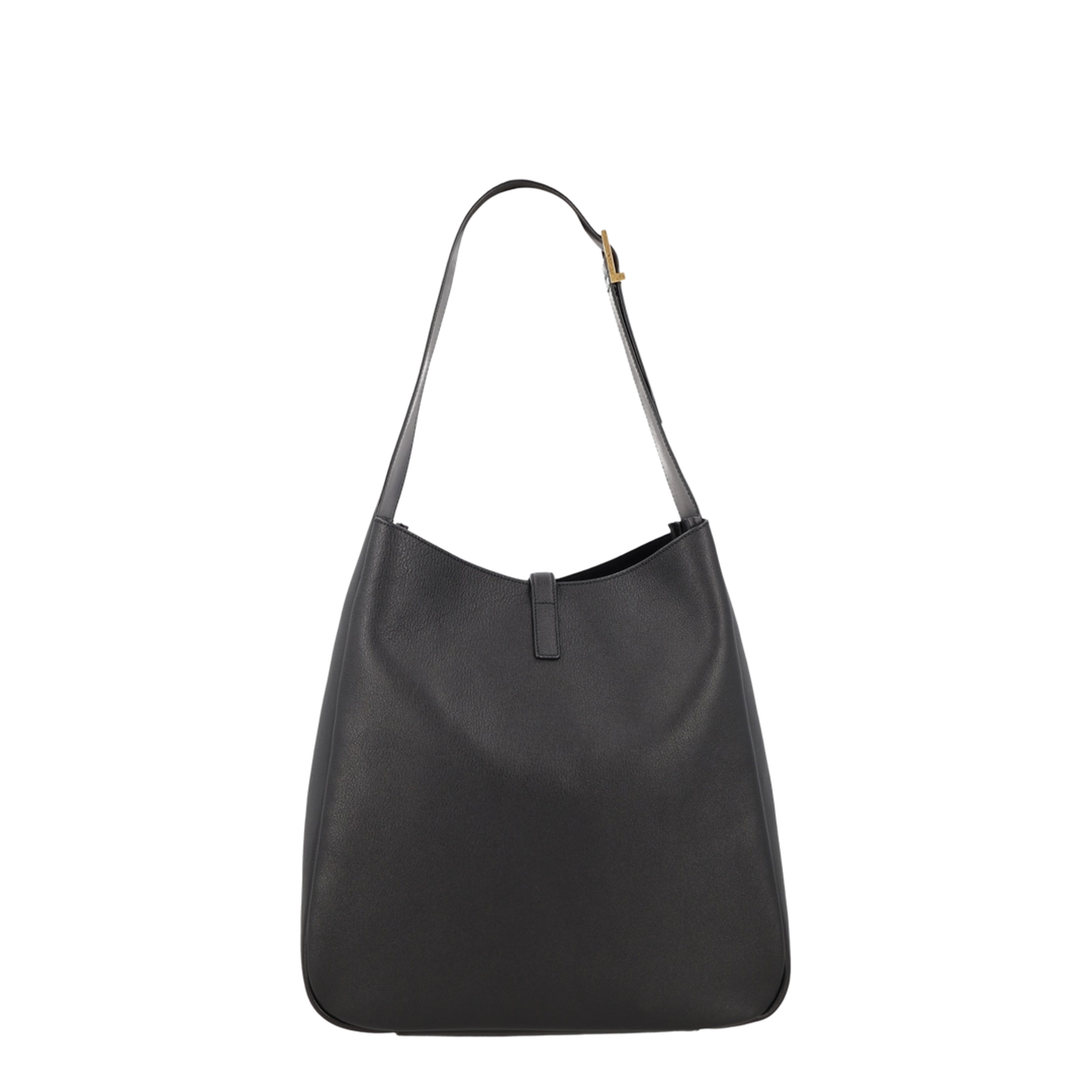 Le 5 À 7 Supple Large Grained Calfskin Shoulder Bag - Black - Image 2