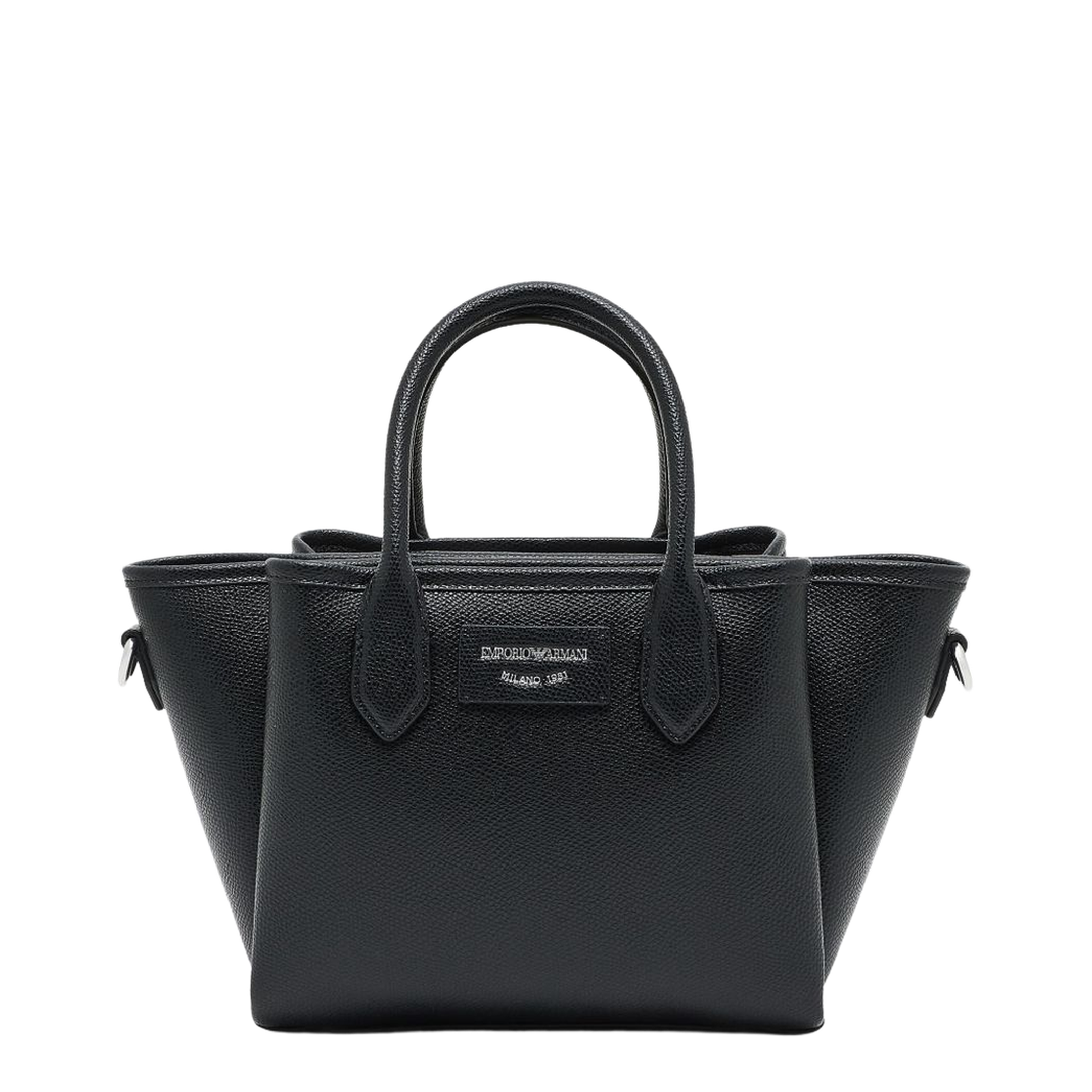 Odette Small Polyurethane Tote - Nero Taupe - Image 1