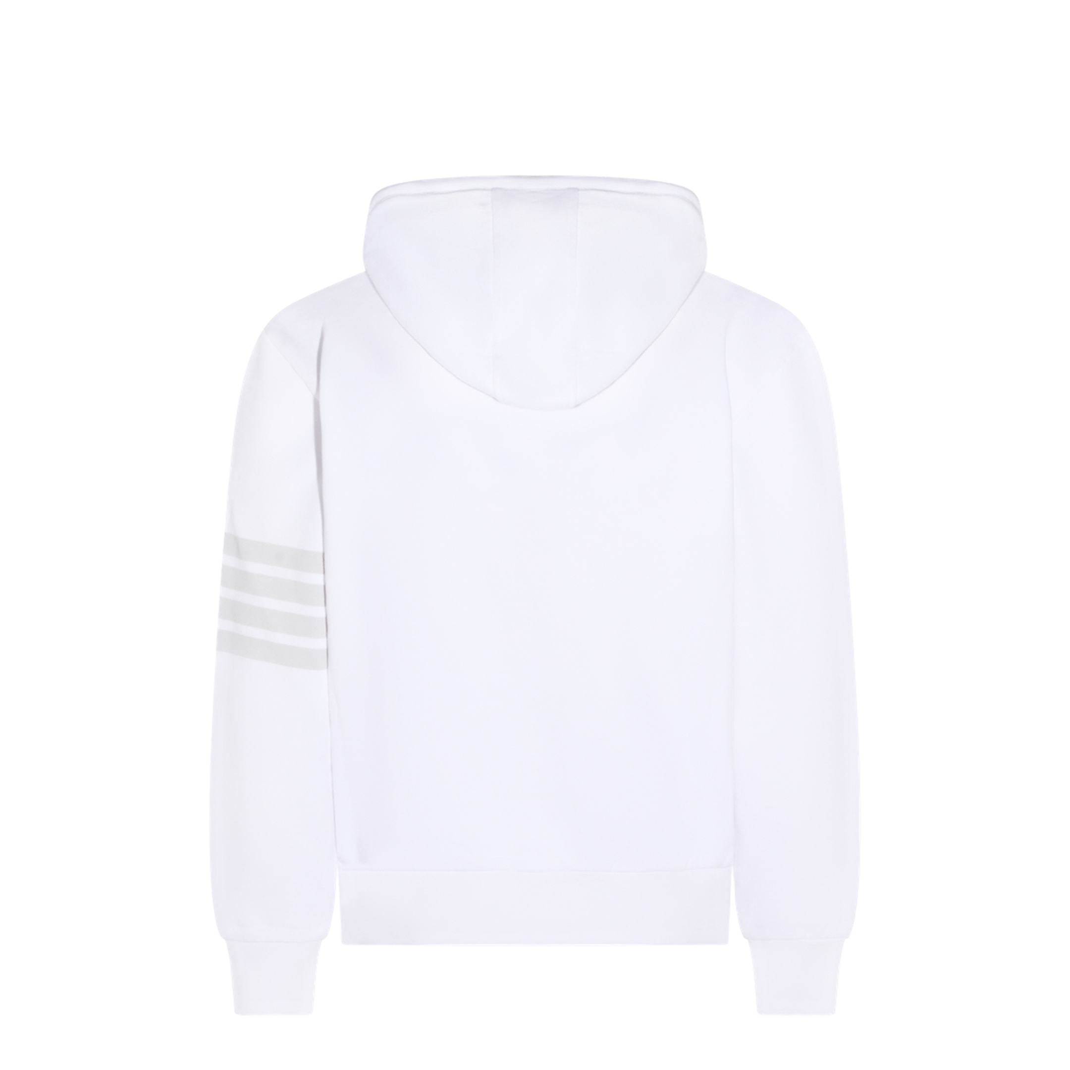 Long Sleeve Hoodie Pullover With Overdyed 4 Bar In Solid Loopback - Image 3