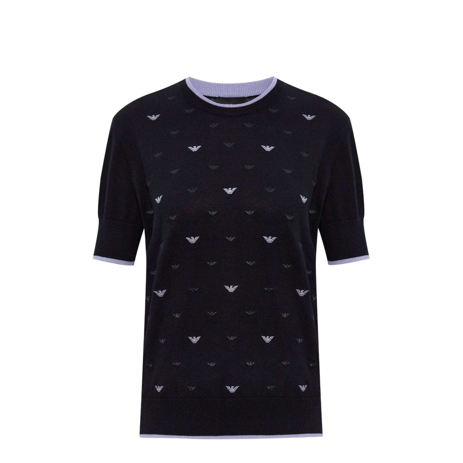 Jumper with all-over micro eagle embroidery - Image 1