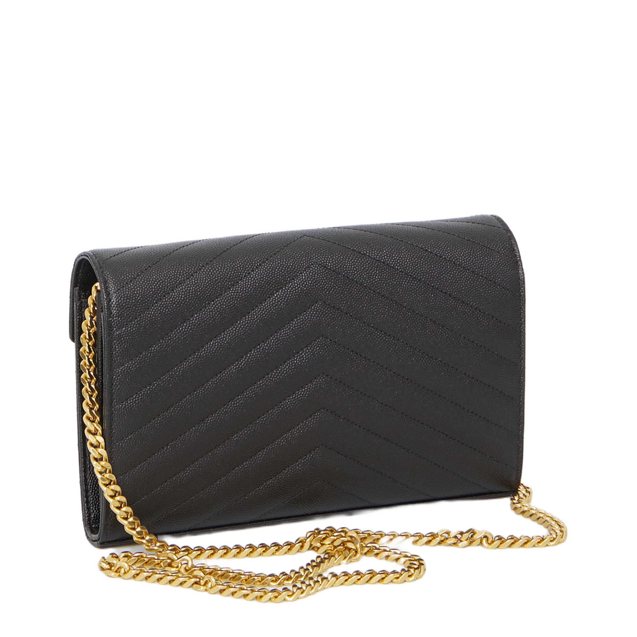 Classic Cassandre Chain Wallet In Grain De Poudre Leather - Image 2