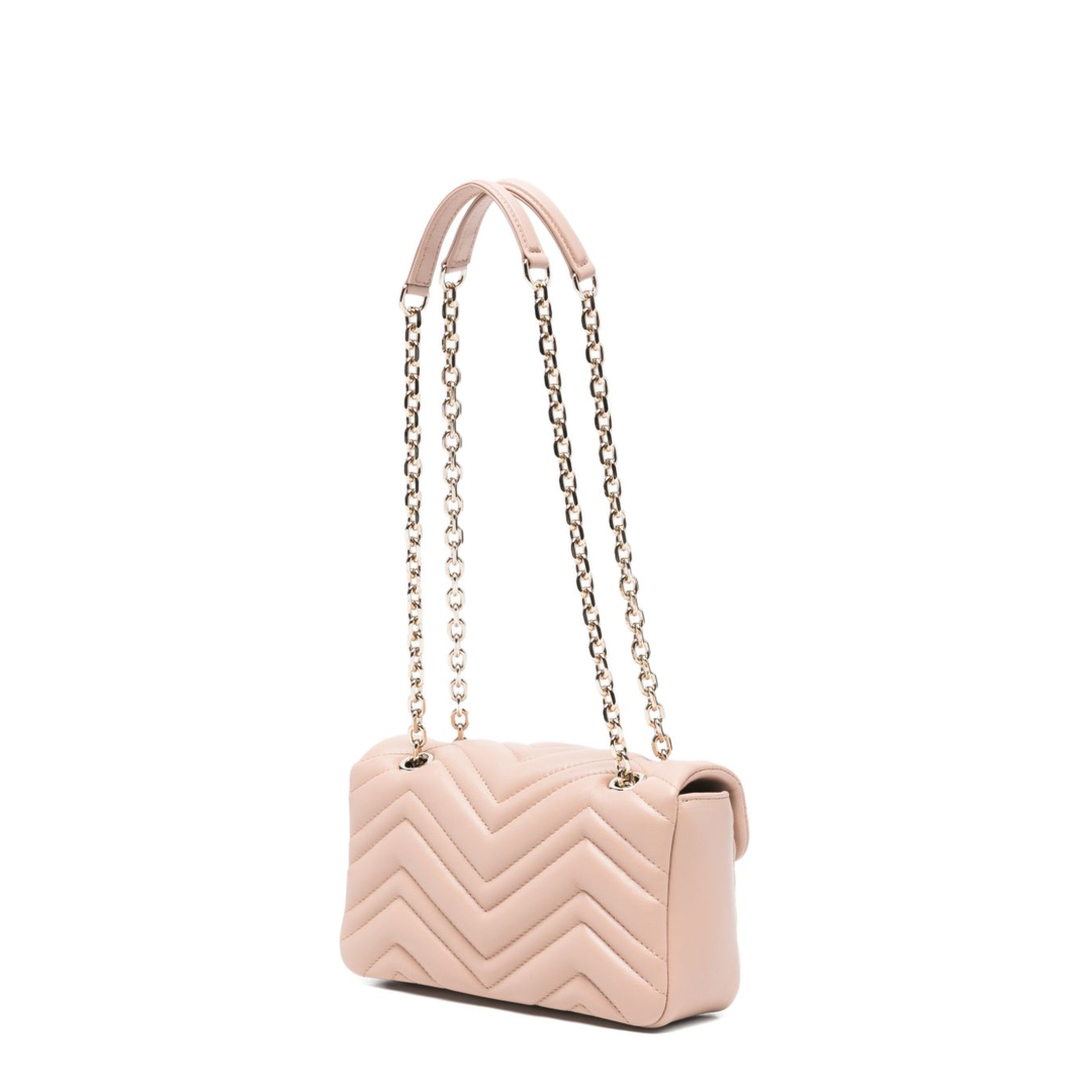 GG Marmont Small Chevron Quilted Nappa Leather Shoulder Bag - Pink Beige - Image 4